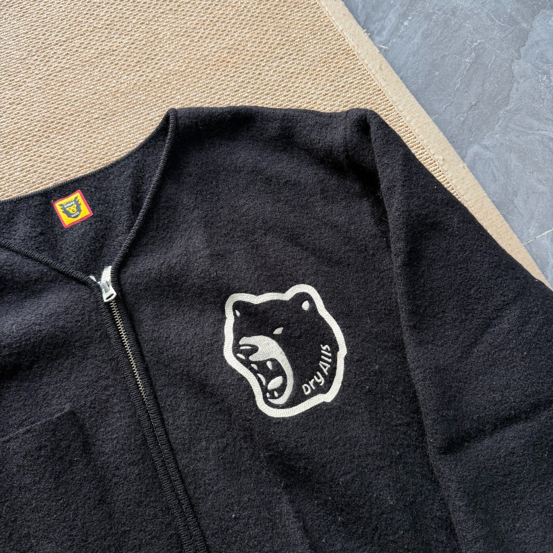 Human Made Human Made Black Fleece Knit Zip Jacket Size US XL / EU 56 / 4 - 3 Thumbnail