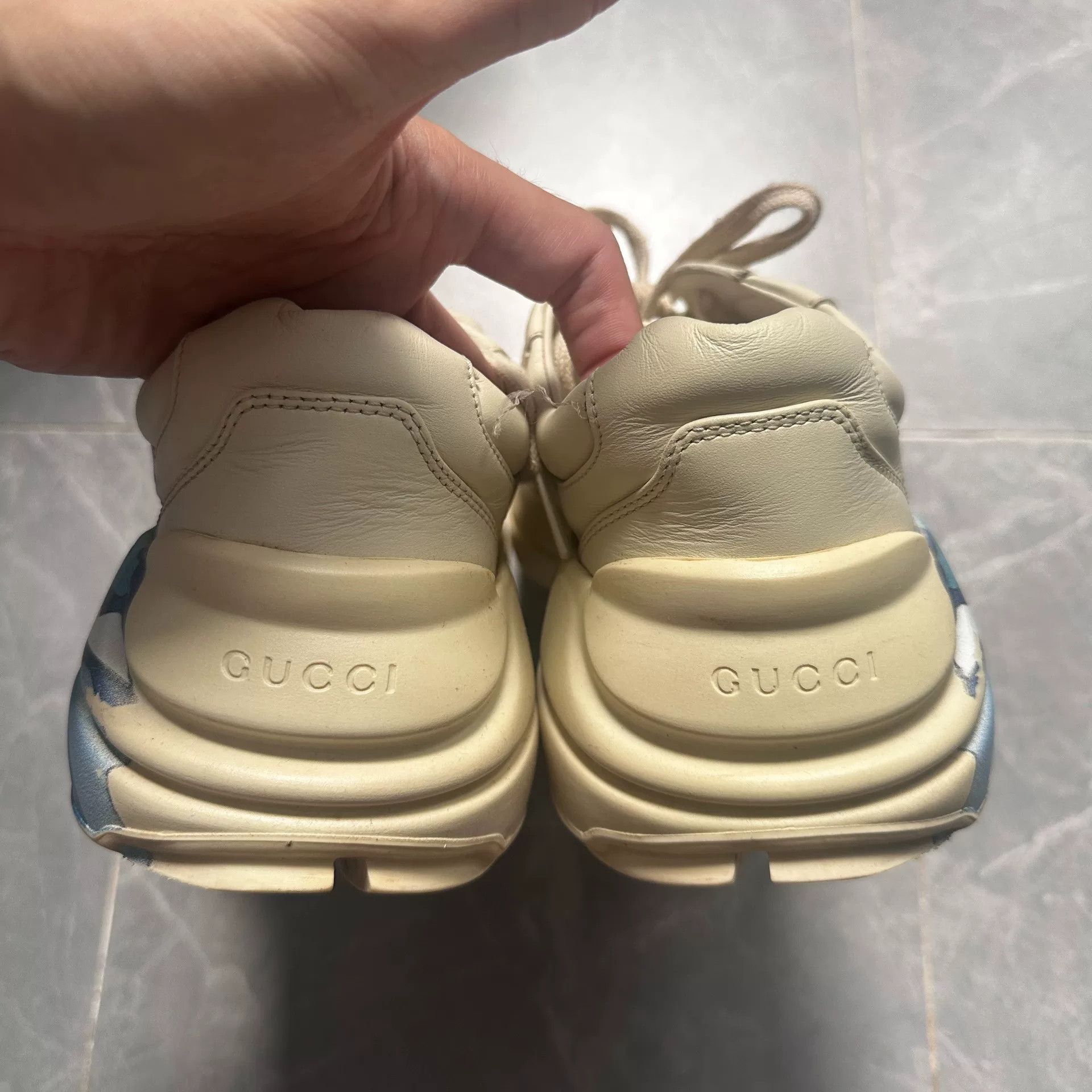 Gucci Gucci Retro Dad Sneakers in Beige Size US 5.5 / EU 38 - 6 Thumbnail