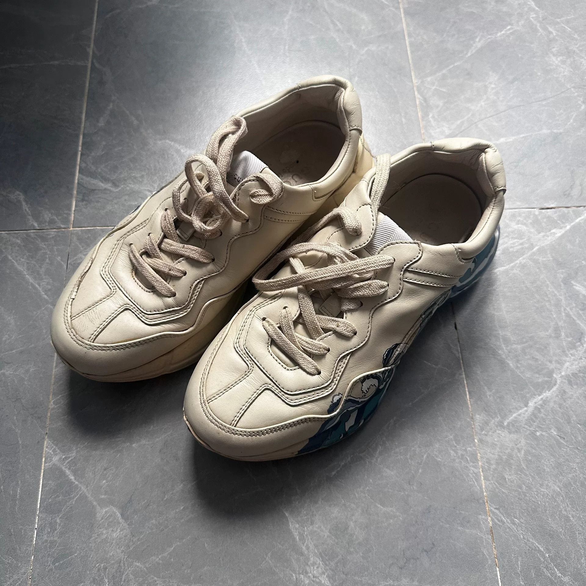 Gucci Gucci Retro Dad Sneakers in Beige Size US 5.5 / EU 38 - 3 Thumbnail