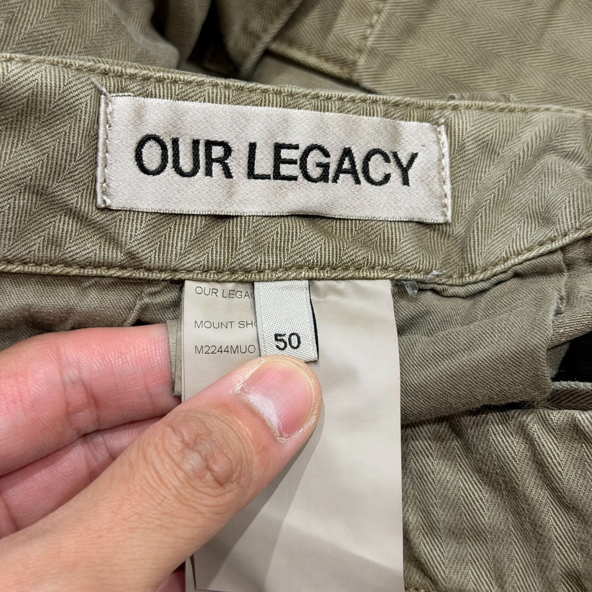 Our Legacy Our Legacy Green Cargo Work Shorts Size US 34 / EU 50 - 4 Thumbnail
