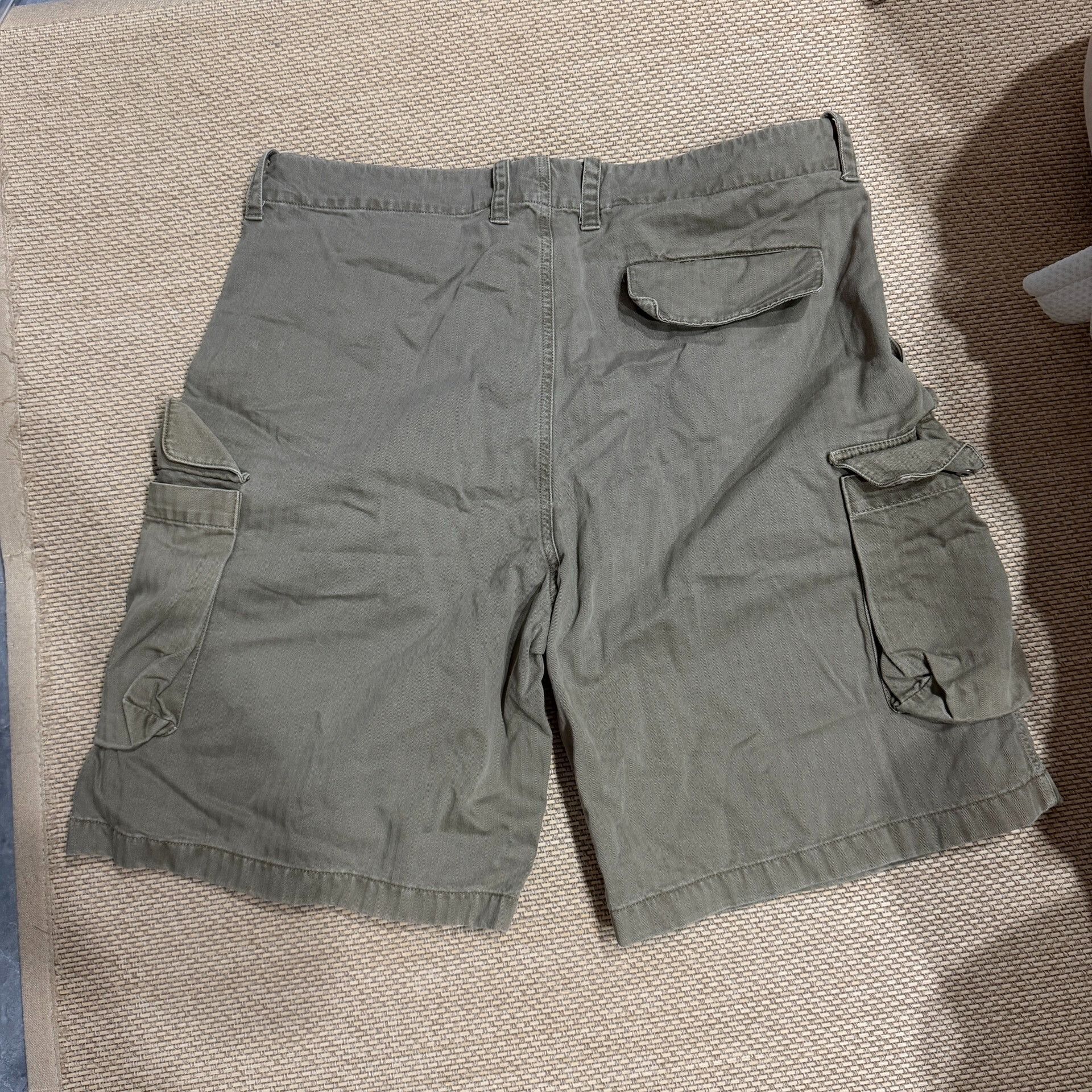 Our Legacy Our Legacy Green Cargo Work Shorts Size US 34 / EU 50 - 2 Thumbnail