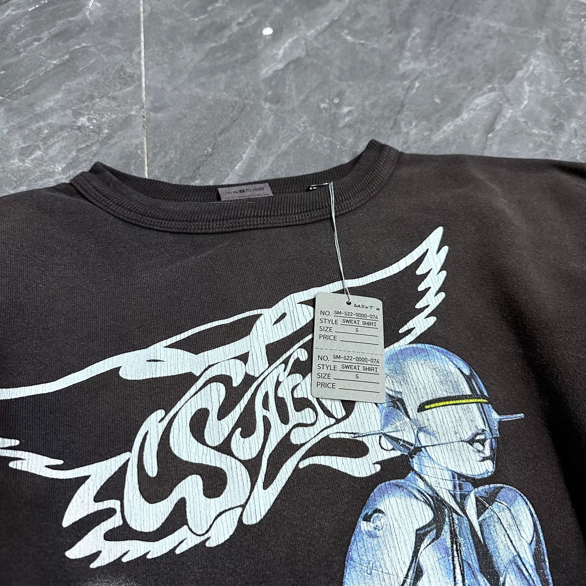 Club Sorayama Saint Michael Sorayama Black Gray Sweatshirt Size US S / EU 44-46 / 1 - 2 Thumbnail