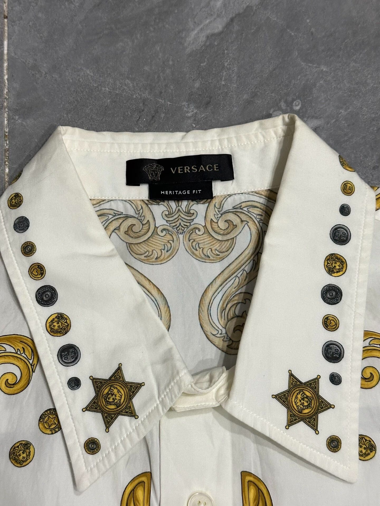 Versace Versace Silk Long Sleeve Shirt Size US XL / EU 56 / 4 - 3 Thumbnail