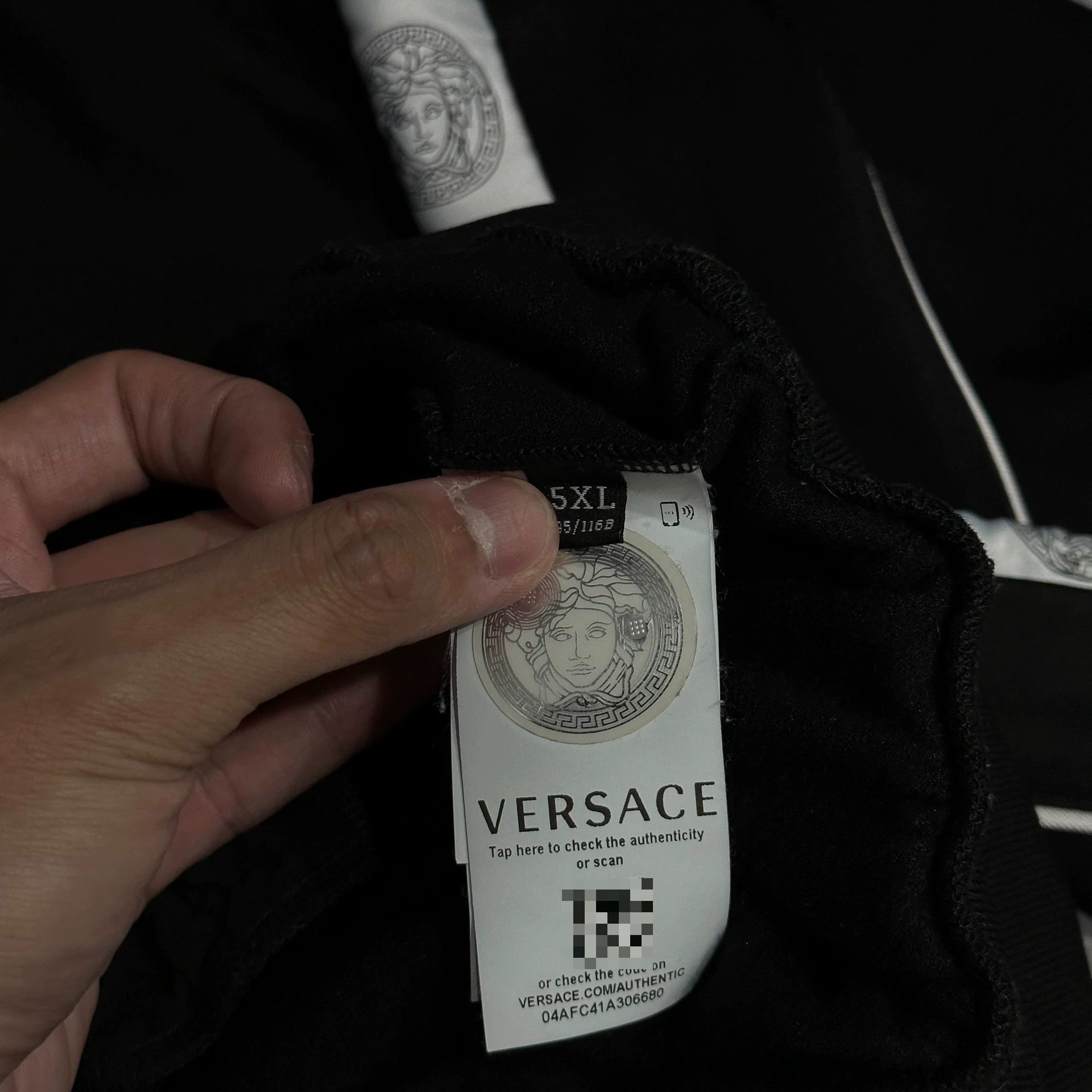 Versace Versace Velvet Half-Zip Sweatshirt Size US XXL / EU 58 / 5 - 3 Thumbnail