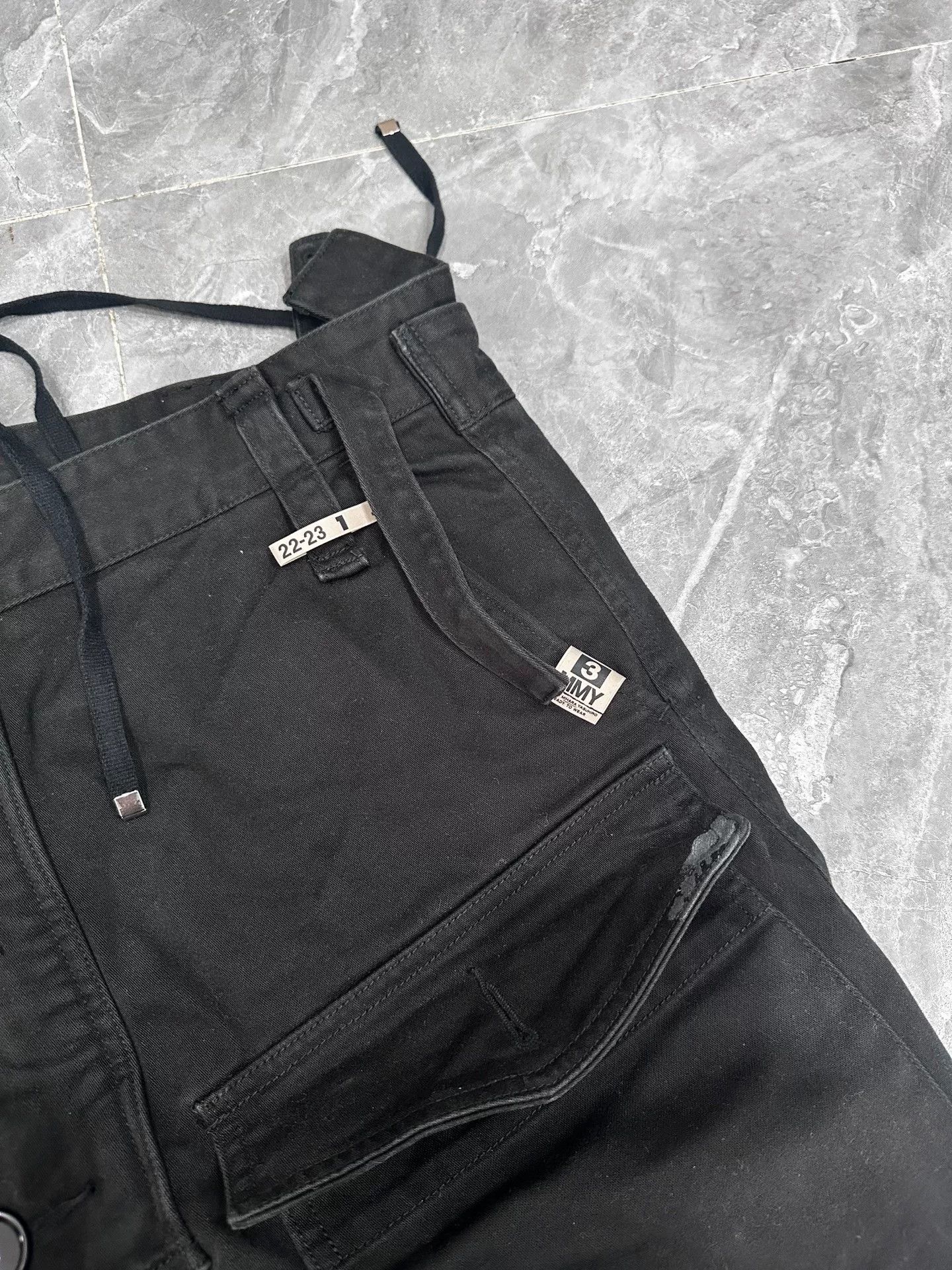 Maison MIHARA YASUHIRO Maison Mihara Yasuhiro Black Wide-Leg Pants Size US 30 / EU 46 - 4 Thumbnail