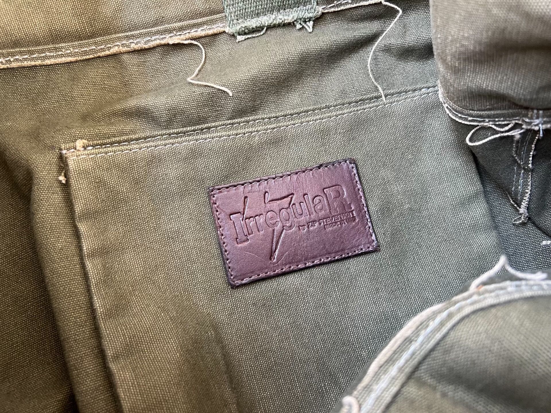 Vintage IrregulaR Military Green Reworked Cycling Bag Size ONE SIZE - 6 Thumbnail