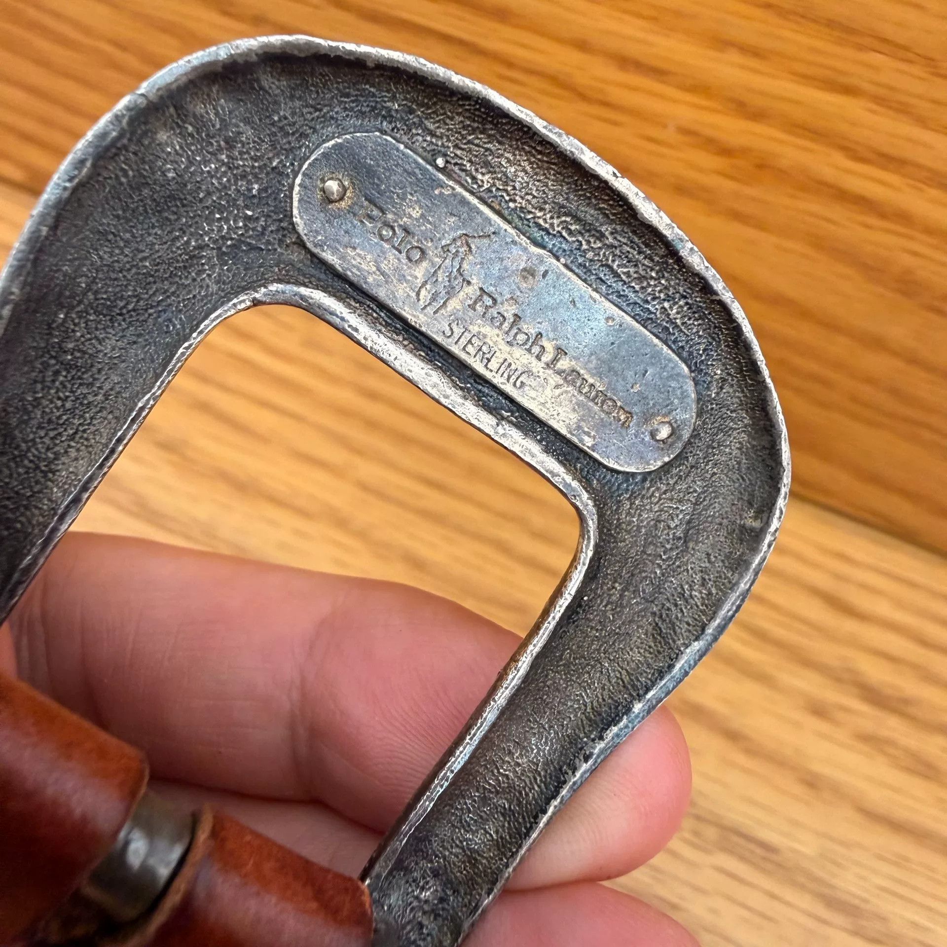 Ralph Lauren RL Vintage Silver Leather Braided Belt Size ONE SIZE - 5 Thumbnail
