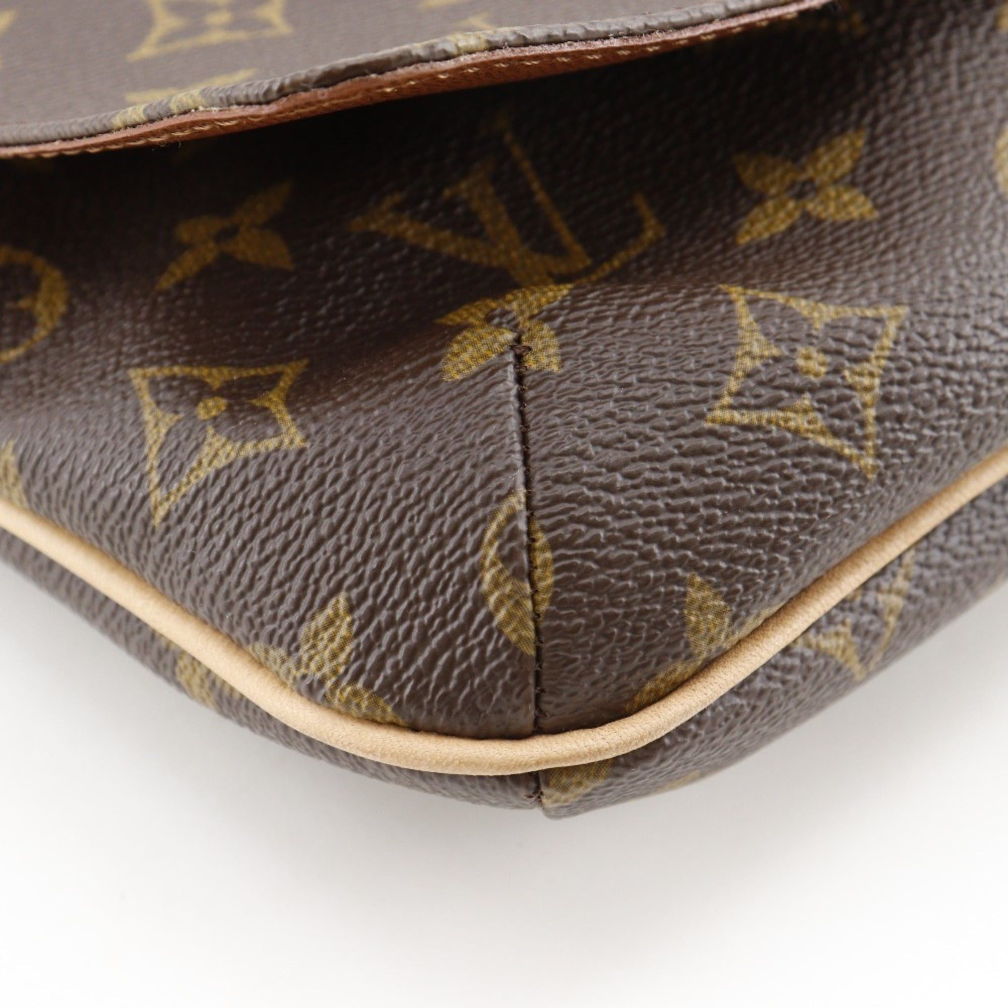 Louis Vuitton Louis Vuitton Musette Tango Shoulder Bag, Short Bag M51257, Monogram Canvas, 2000, Brown, SP0010, A5, Magnetic closure, Women's Size ONE SIZE - 5 Thumbnail