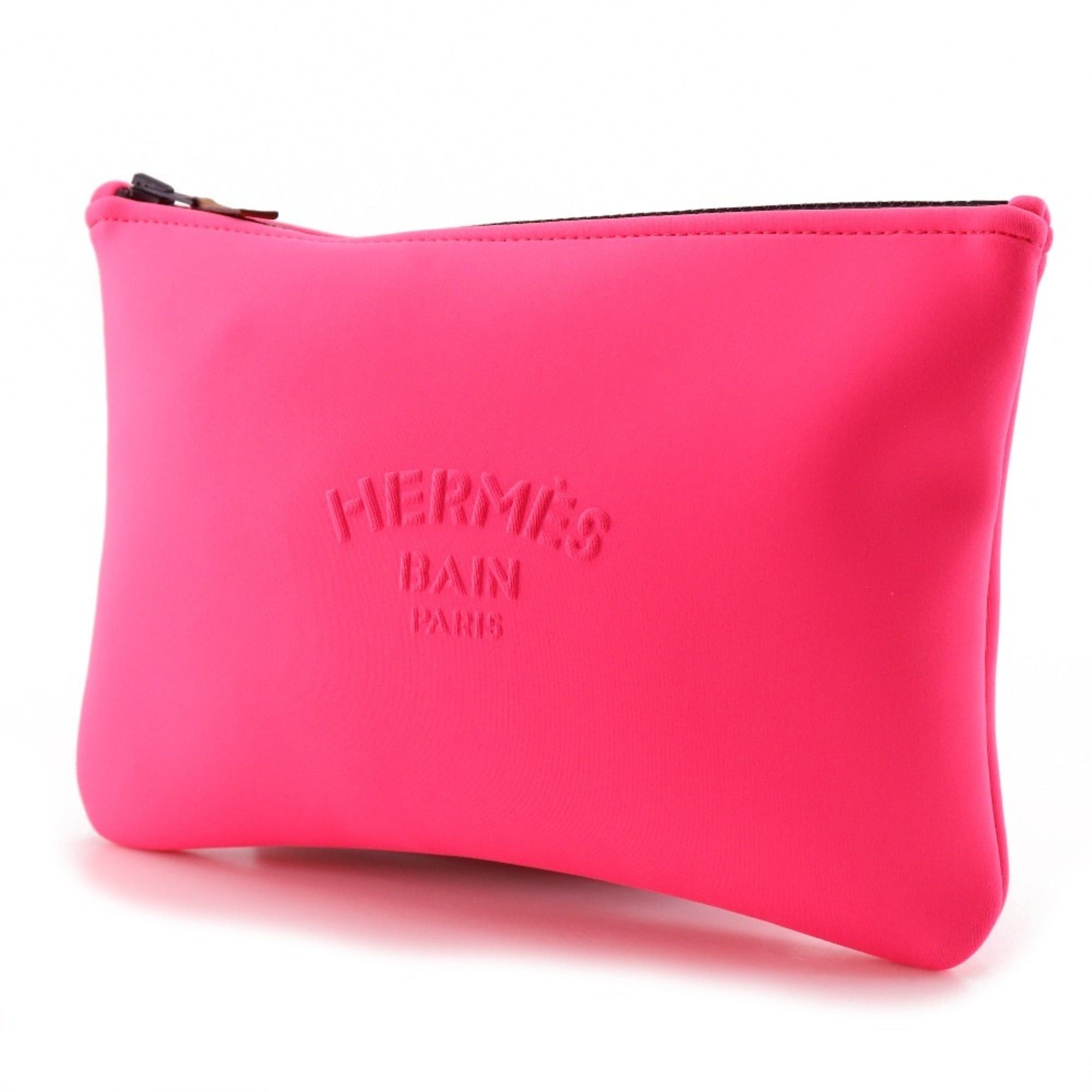 Hermes Hermes Hermès Neovan MM Pouch, Polyurethane, Pink, Women's Size ONE SIZE - 2 Thumbnail
