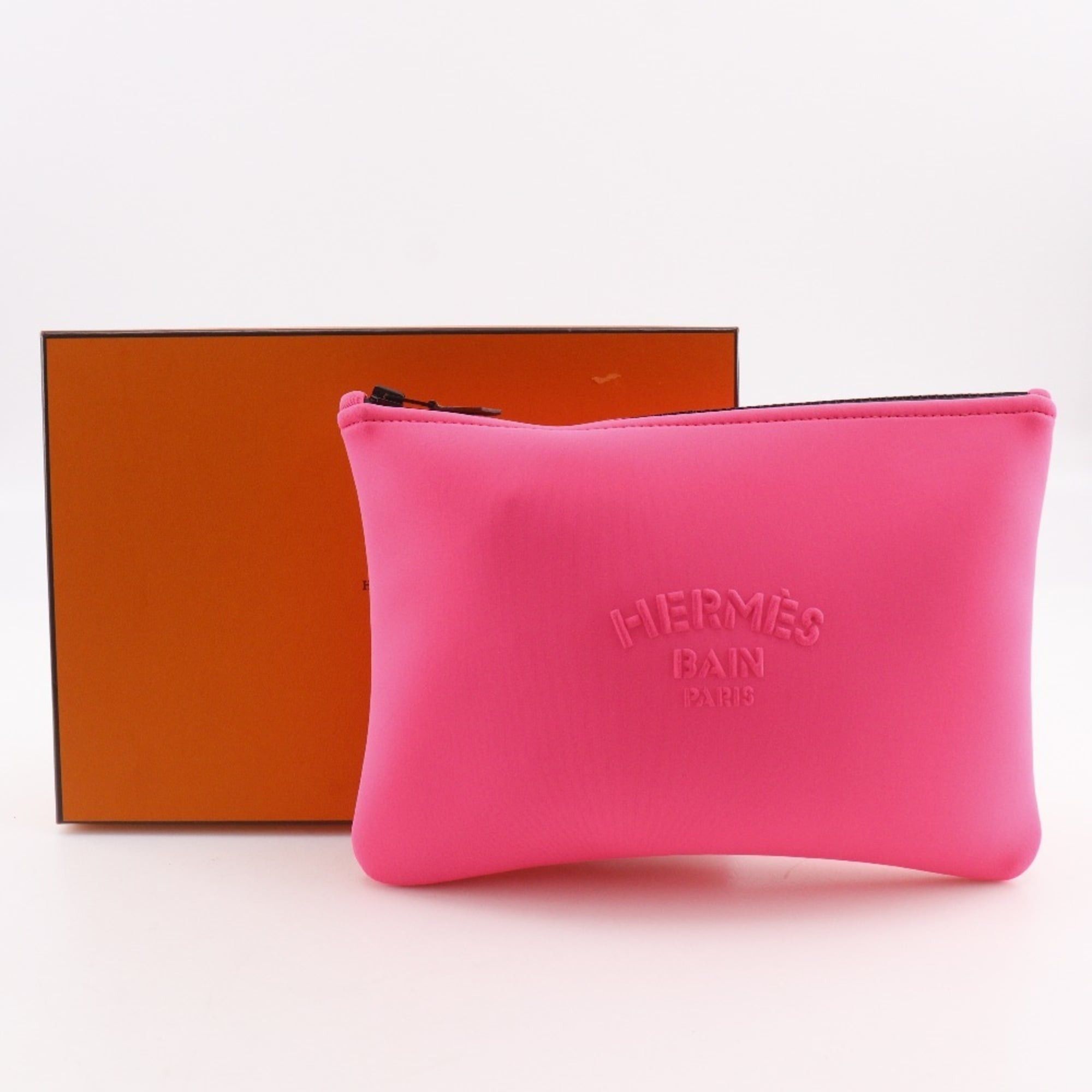 Hermes Hermes Hermès Neovan MM Pouch, Polyurethane, Pink, Women's Size ONE SIZE - 7 Thumbnail