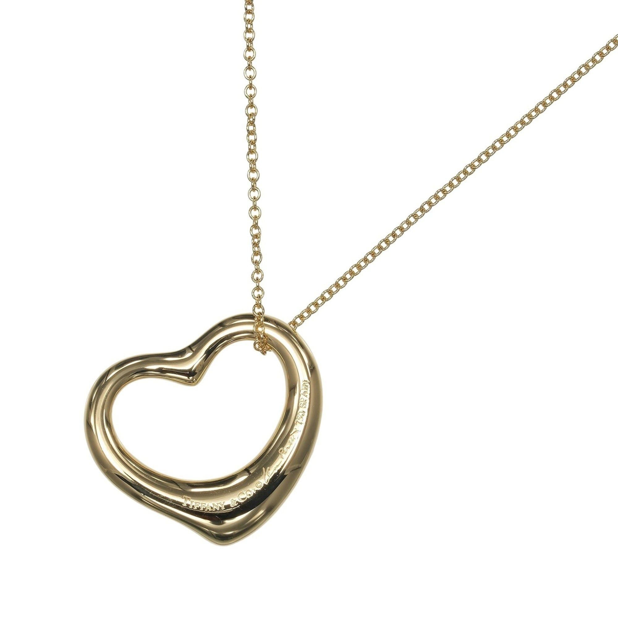 Tiffany & Co. Tiffany & Co. Open Heart Necklace in 18K Yellow Gold with Diamonds, Approx. 7.86g Size ONE SIZE - 3 Thumbnail