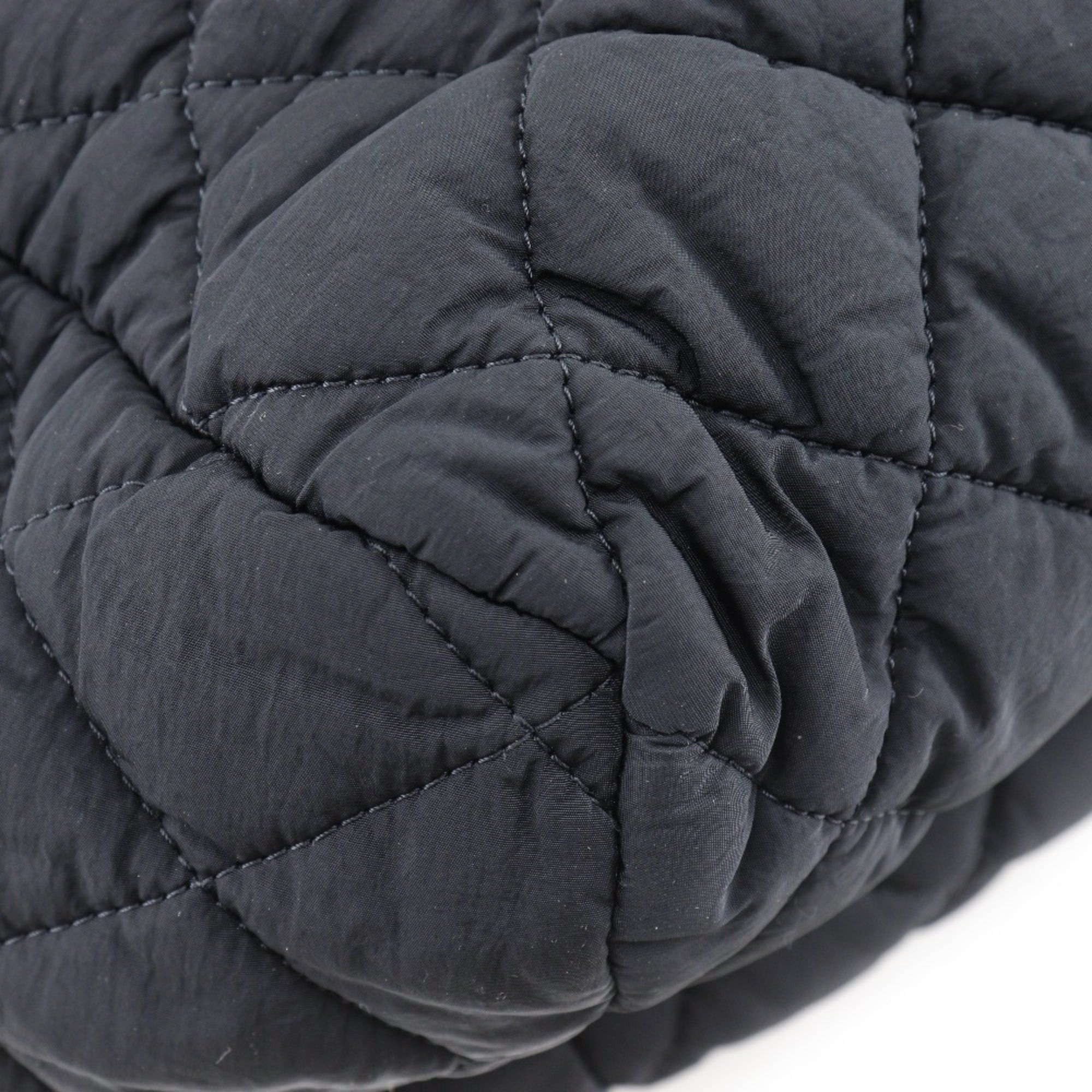 Chanel CHANEL Cococoon Quilted Boston Bag, A47205, Black Nylon, A4 Size, Women's Size ONE SIZE - 4 Thumbnail