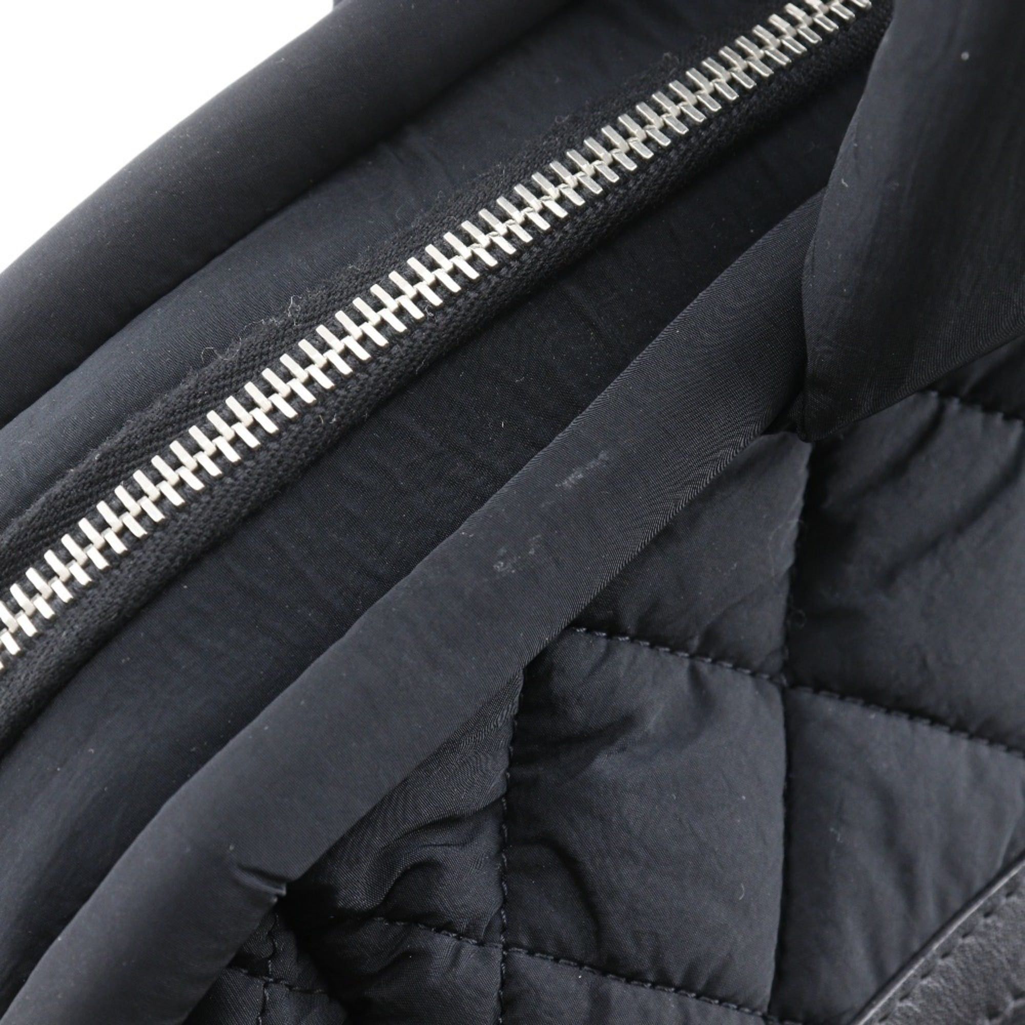 Chanel CHANEL Cococoon Quilted Boston Bag, A47205, Black Nylon, A4 Size, Women's Size ONE SIZE - 14 Thumbnail