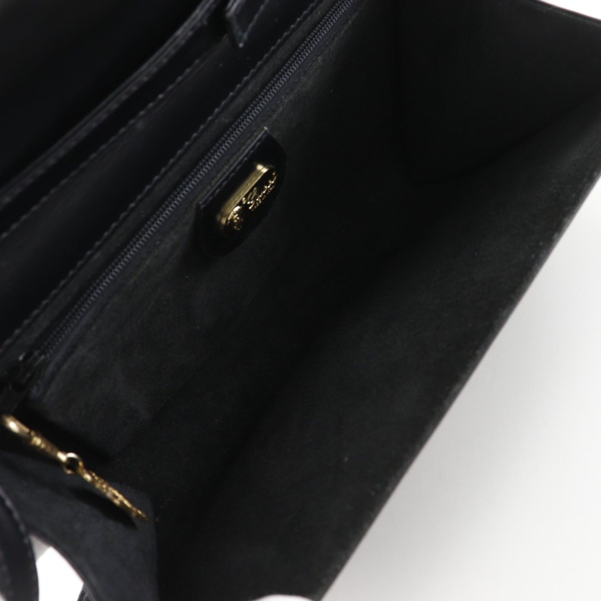 Gucci Gucci Old Shoulder Bag 2-Way Clutch Calfskin Black Flap Women's Size ONE SIZE - 5 Thumbnail