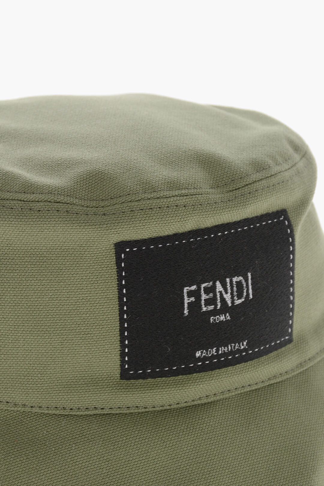 Fendi Canvas Bucket Hat with Logo Patch Size ONE SIZE - 2 Thumbnail