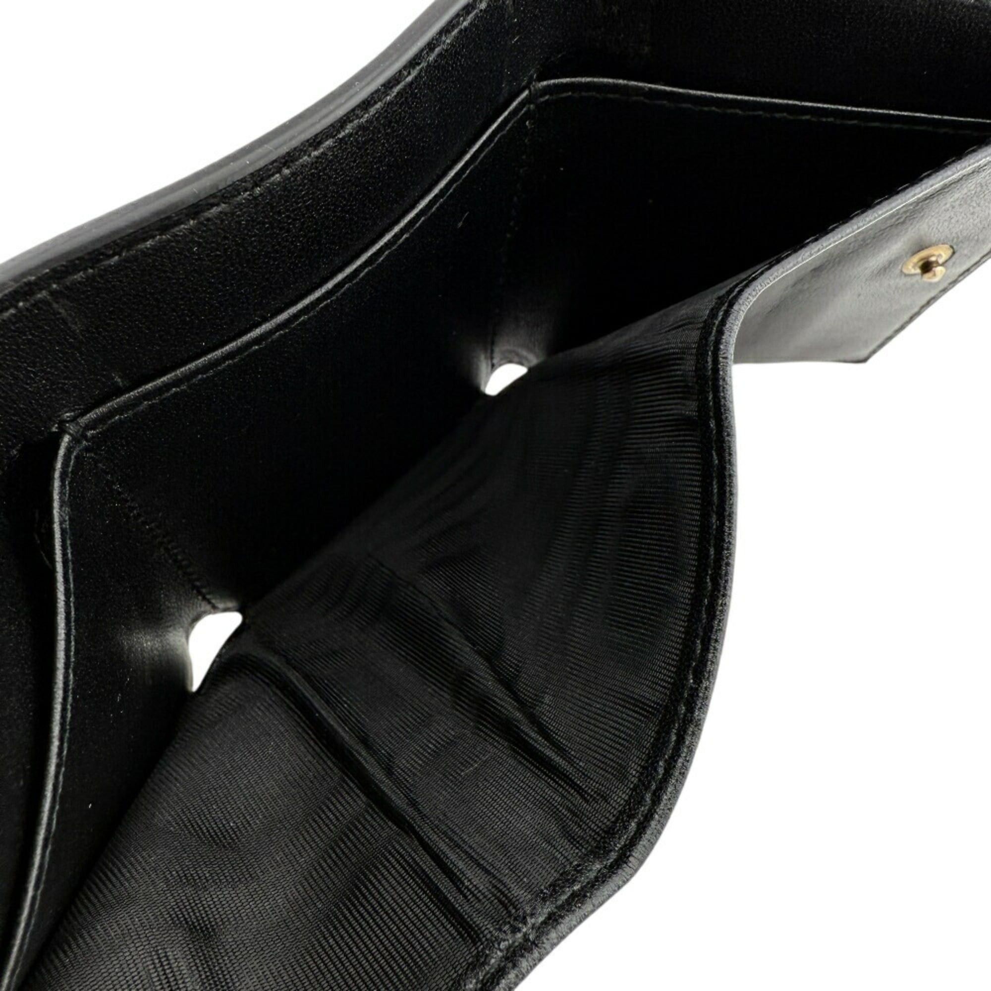 Dior Christian Dior Saddle Compact Wallet, Tri-fold Black, Women's Size ONE SIZE - 14 Thumbnail