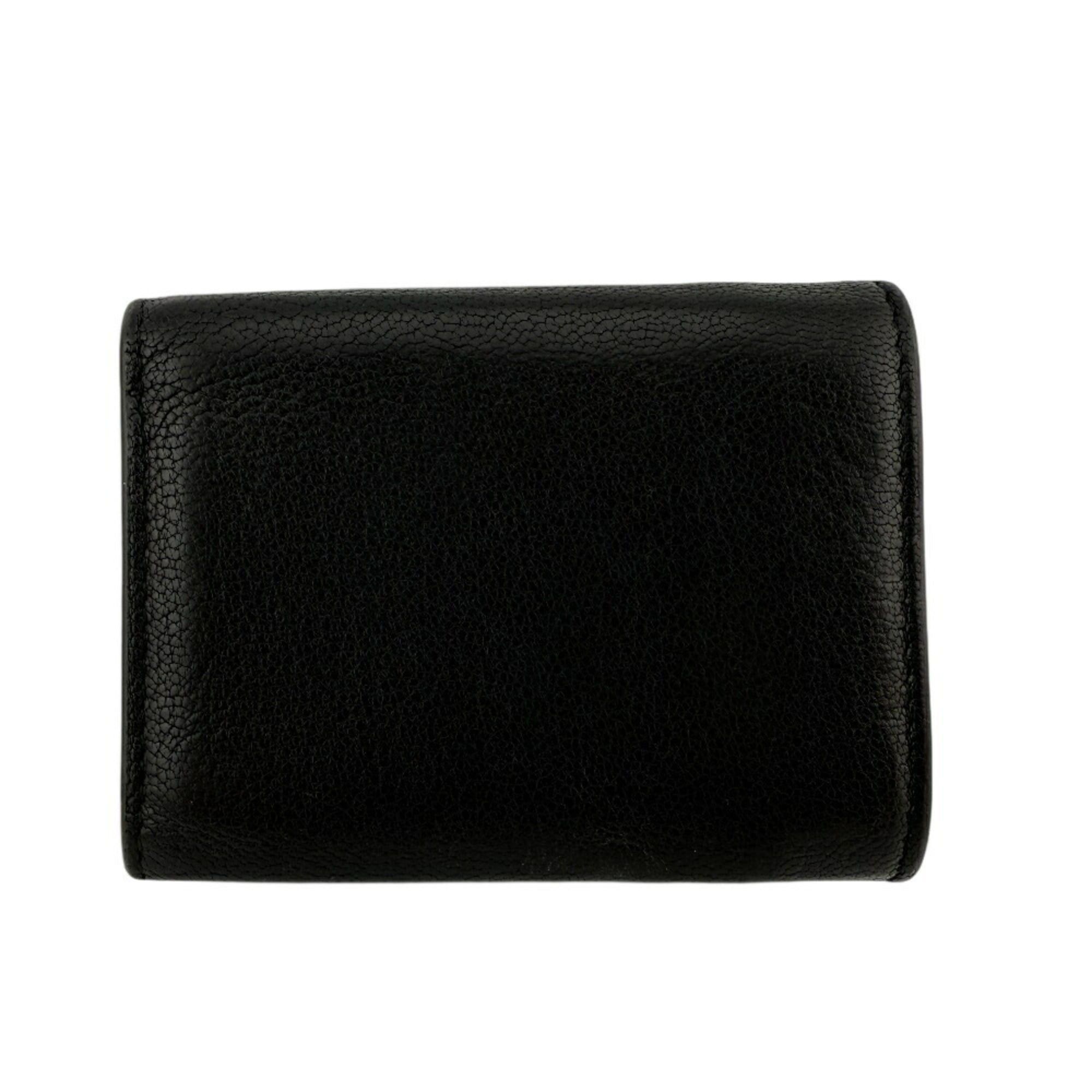 Dior Christian Dior Saddle Compact Wallet, Tri-fold Black, Women's Size ONE SIZE - 2 Thumbnail