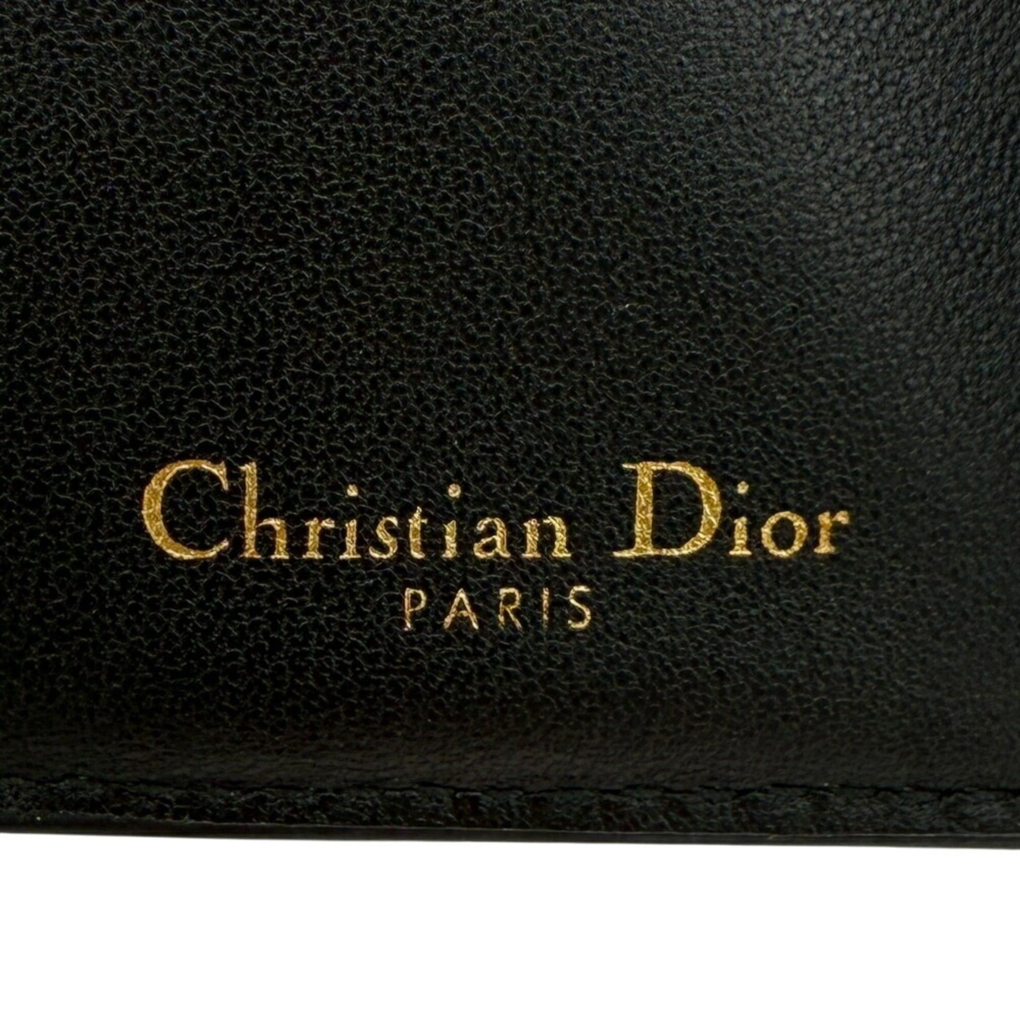 Dior Christian Dior Saddle Compact Wallet, Tri-fold Black, Women's Size ONE SIZE - 13 Thumbnail
