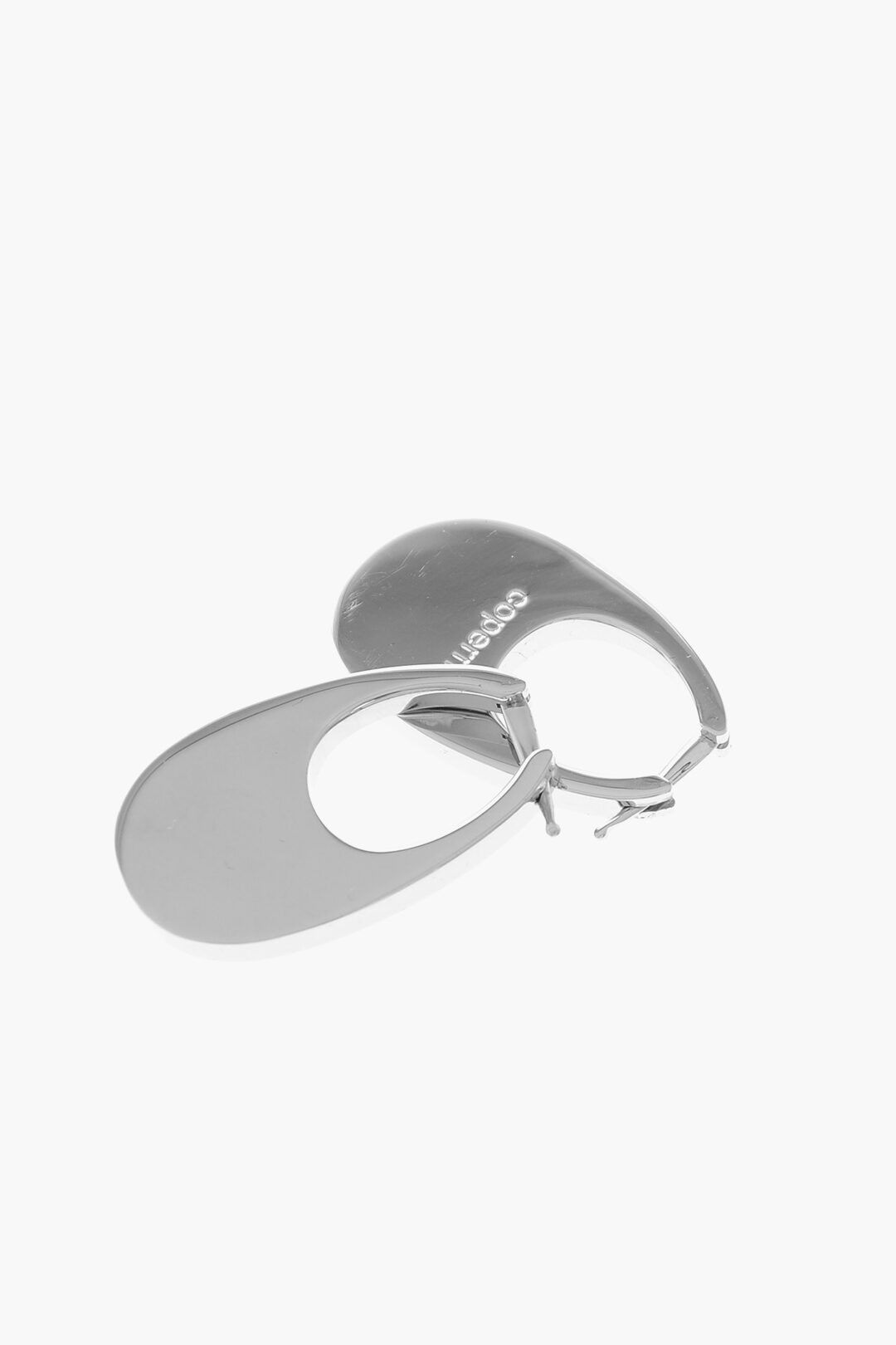 Coperni Silver Hoop Earrings Size ONE SIZE - 2 Thumbnail