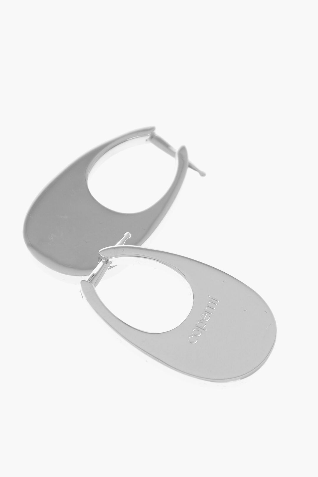 Coperni Silver Hoop Earrings Size ONE SIZE - 3 Thumbnail