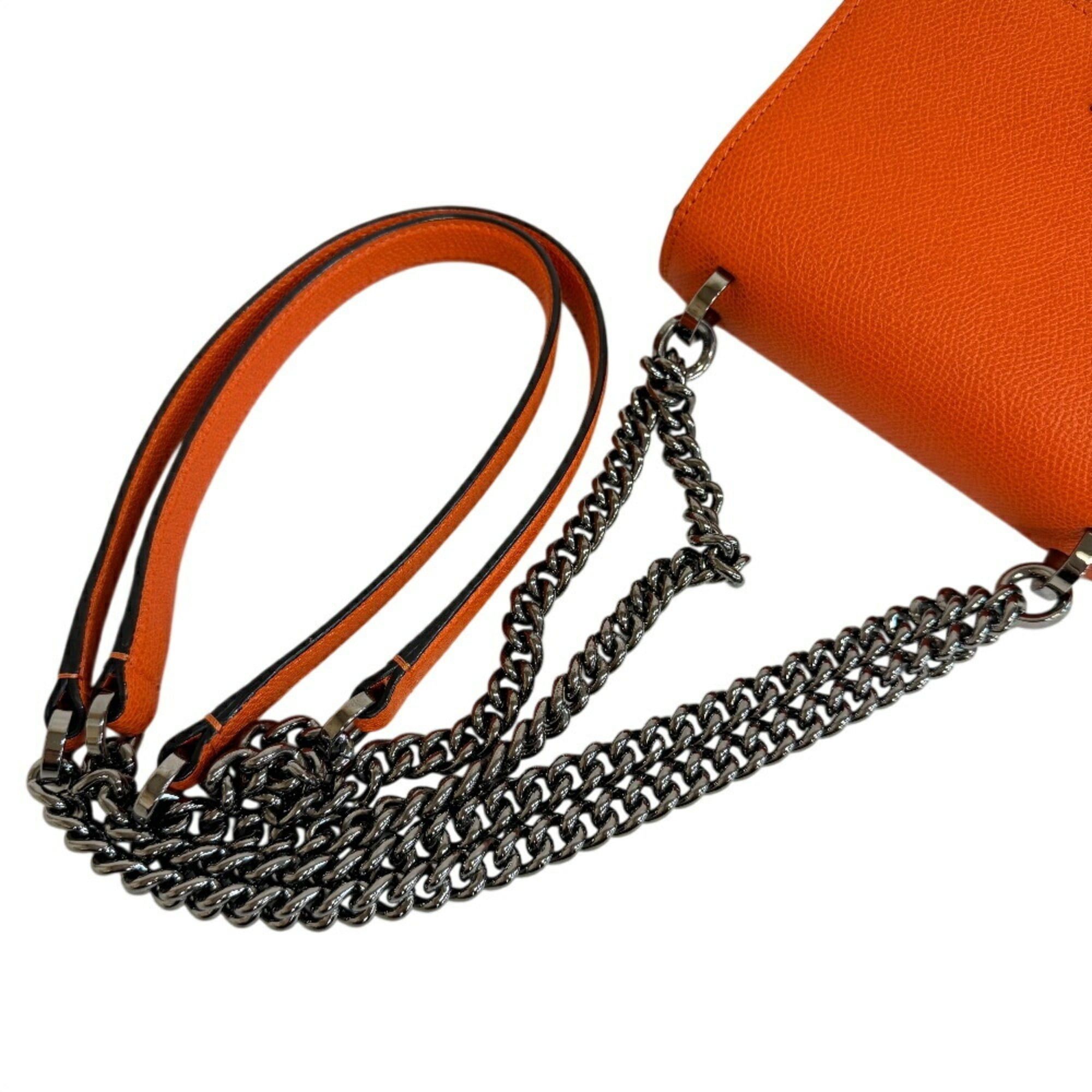 Valextra Valextra Spritzer Small Crossbody Chain Shoulder Bag, Orange, Women's Size ONE SIZE - 3 Thumbnail