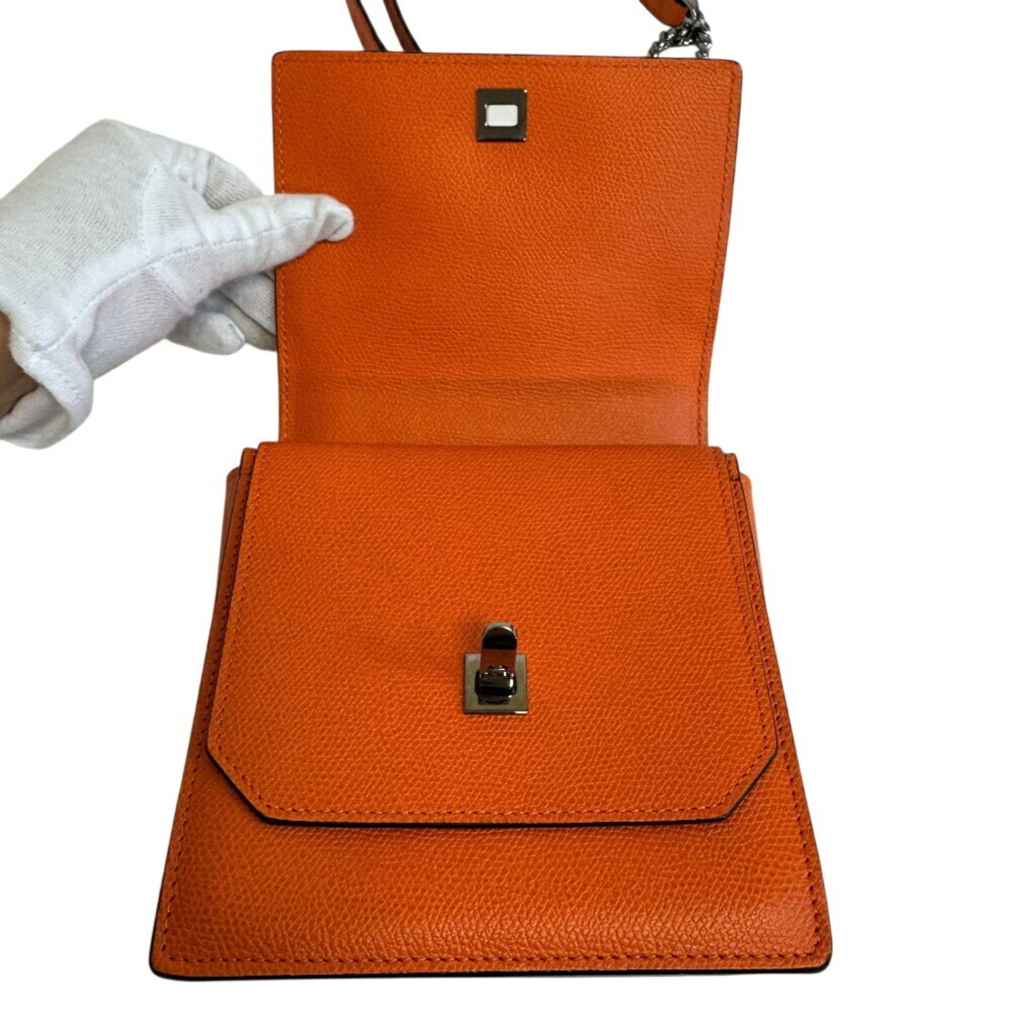 Valextra Valextra Spritzer Small Crossbody Chain Shoulder Bag, Orange, Women's Size ONE SIZE - 6 Thumbnail