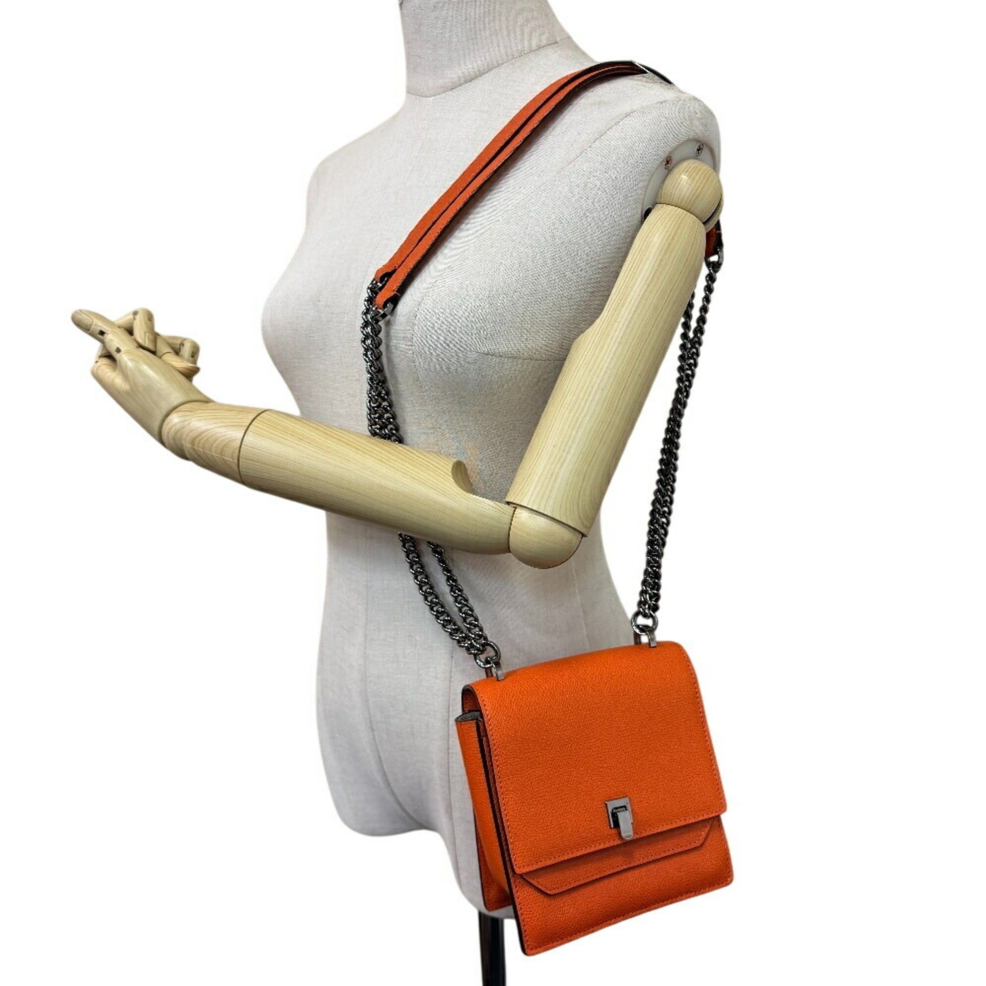 Valextra Valextra Spritzer Small Crossbody Chain Shoulder Bag, Orange, Women's Size ONE SIZE - 10 Thumbnail