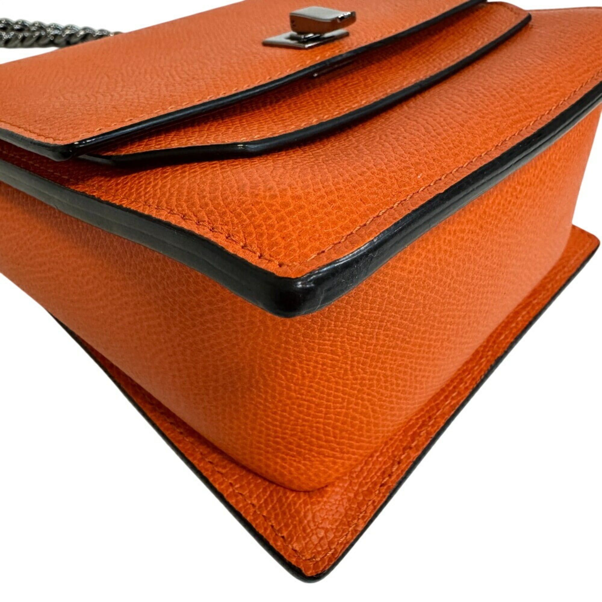 Valextra Valextra Spritzer Small Crossbody Chain Shoulder Bag, Orange, Women's Size ONE SIZE - 4 Thumbnail