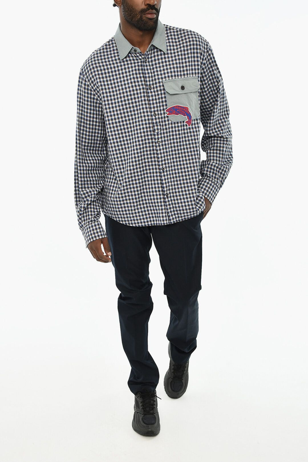 Dsquared2 Checked Shirt with Chest Pocket Size US M / EU 48-50 / 2 - 4 Thumbnail