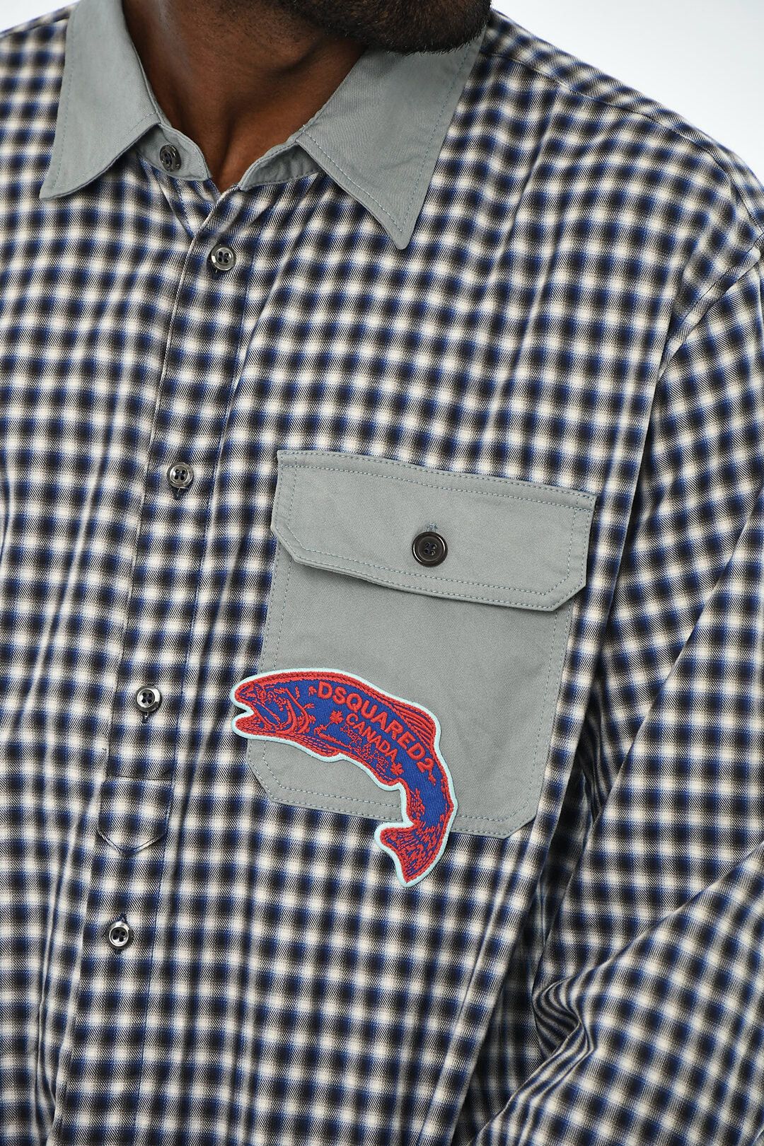 Dsquared2 Checked Shirt with Chest Pocket Size US M / EU 48-50 / 2 - 3 Thumbnail