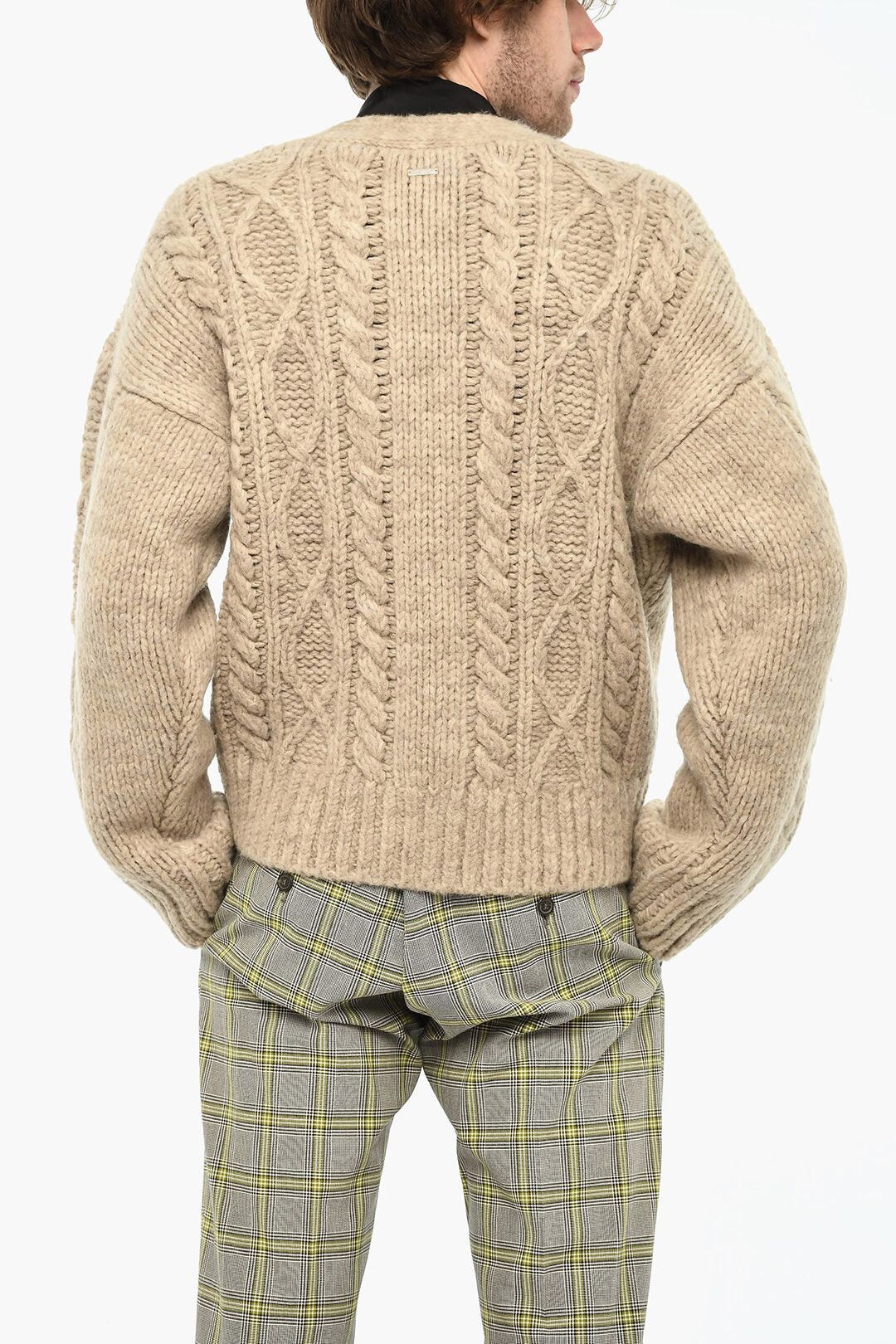 Dsquared2 Wool-Blend V-Neck Cardigan with 4 Buttons Size US XL / EU 56 / 4 - 2 Thumbnail