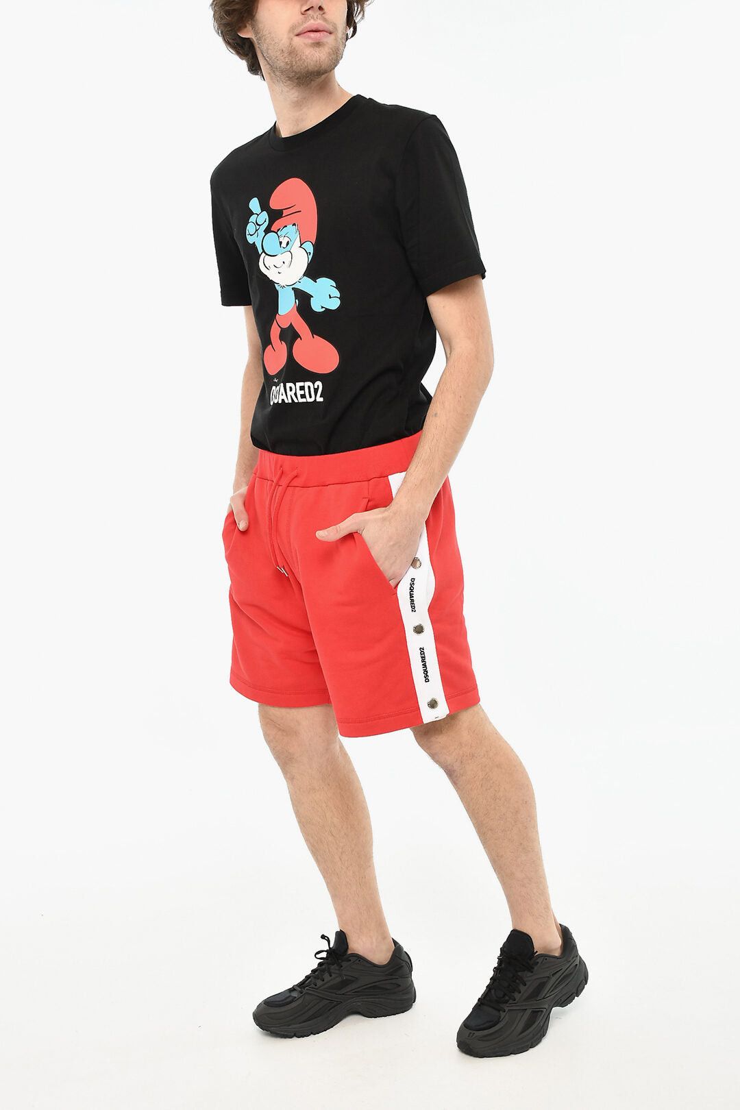 Dsquared2 Bicolour Shorts With Side Buttons Size US 32 / EU 48 - 4 Thumbnail