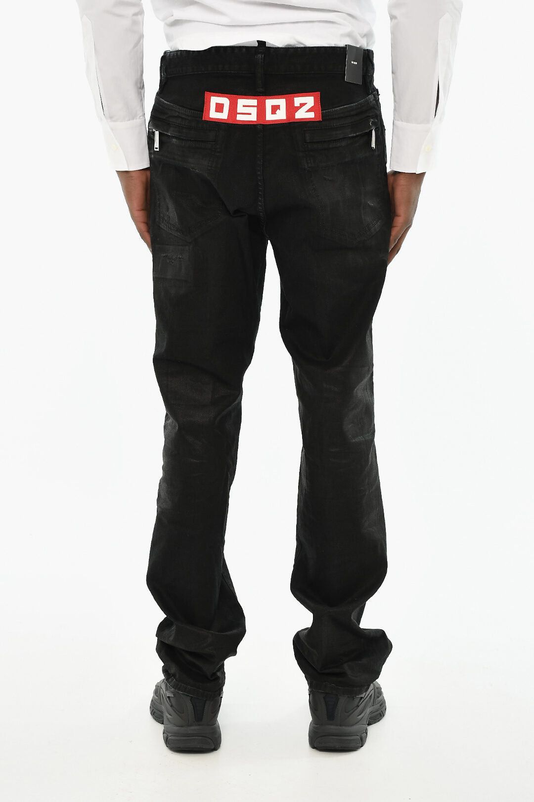 Dsquared2 Dark-Wash Jeans with Monogram on Back Size US 34 / EU 50 - 2 Thumbnail