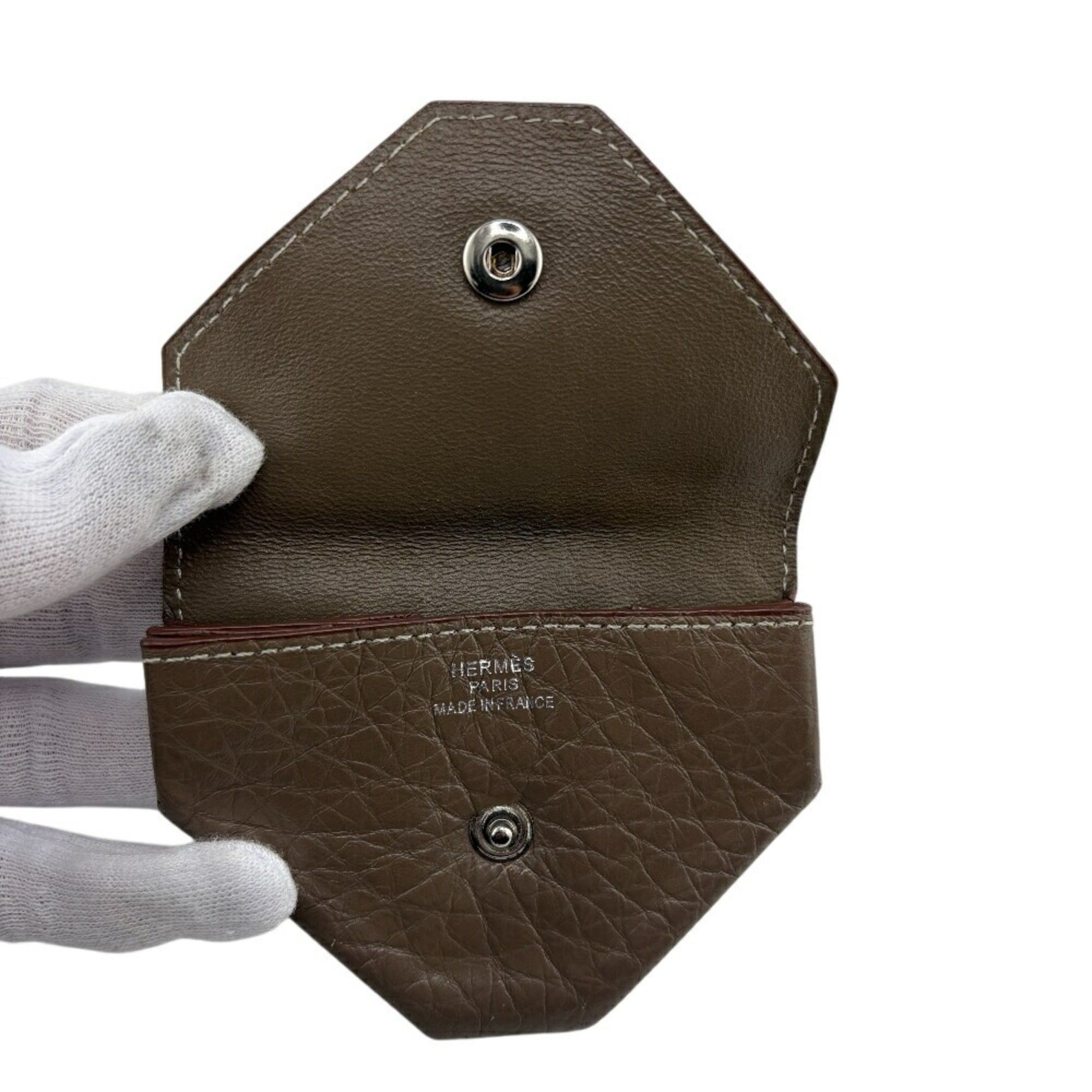 Hermes HERMES Levain Quatre coin purse, grey, unisex Size ONE SIZE - 5 Thumbnail