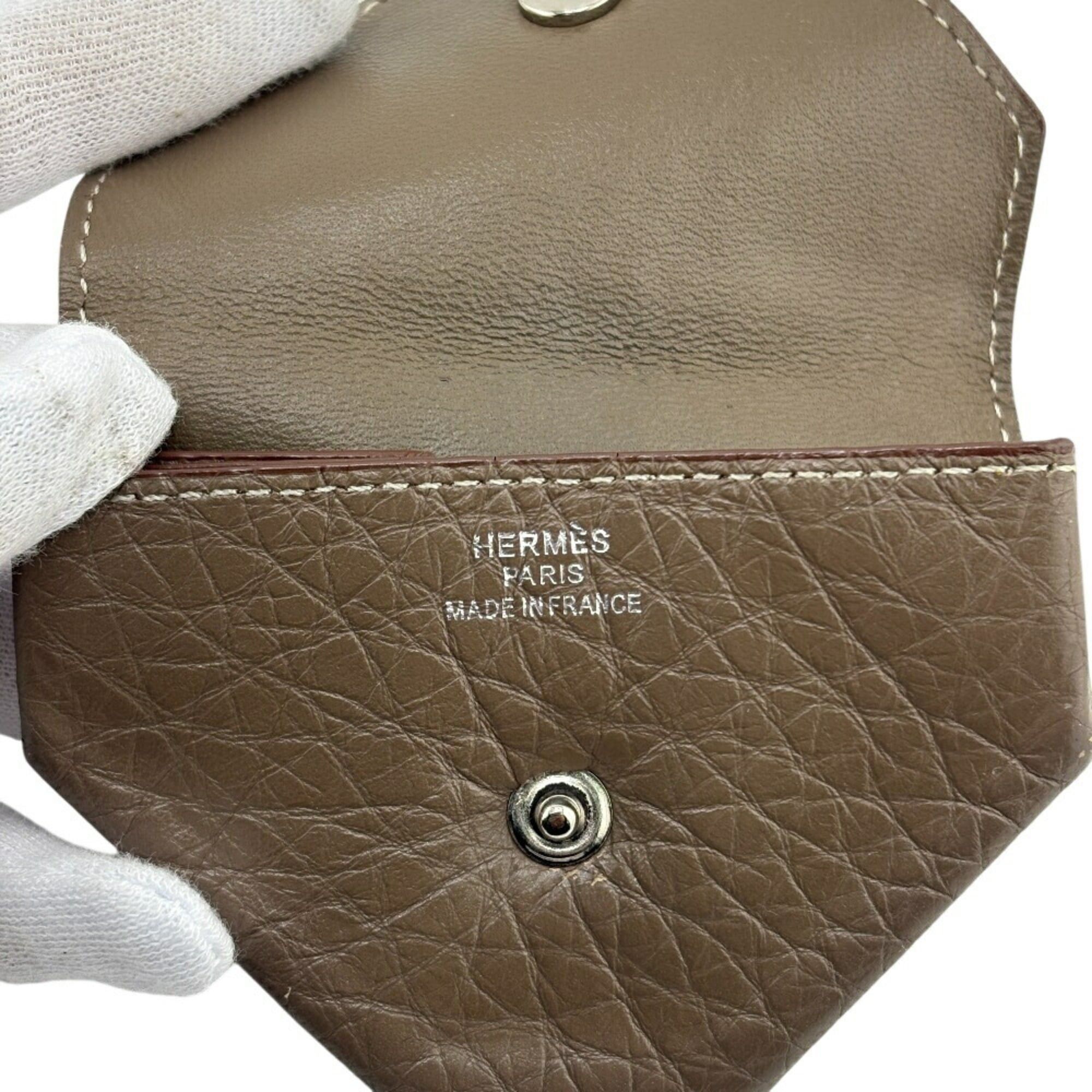 Hermes HERMES Levain Quatre coin purse, grey, unisex Size ONE SIZE - 8 Thumbnail