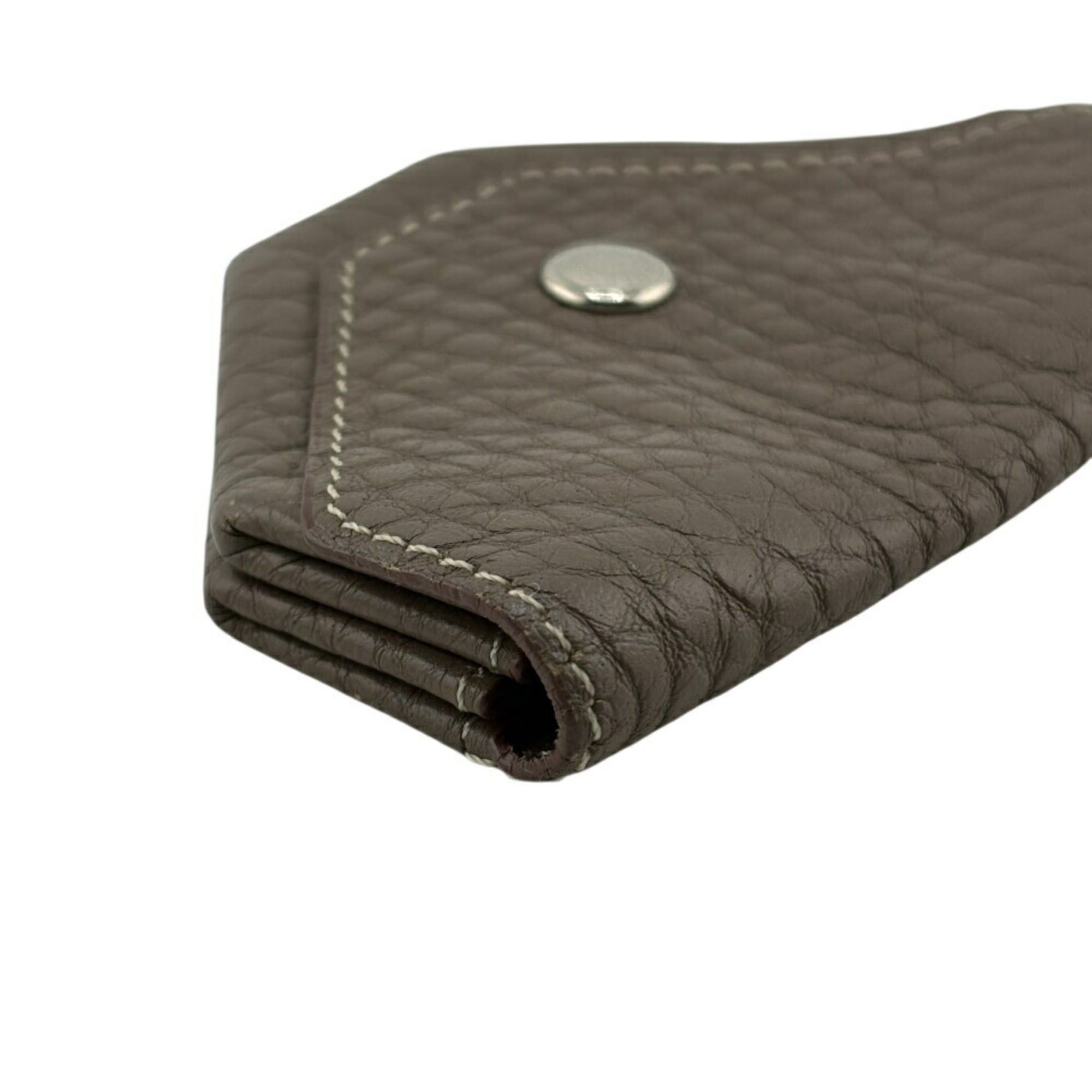 Hermes HERMES Levain Quatre coin purse, grey, unisex Size ONE SIZE - 3 Thumbnail