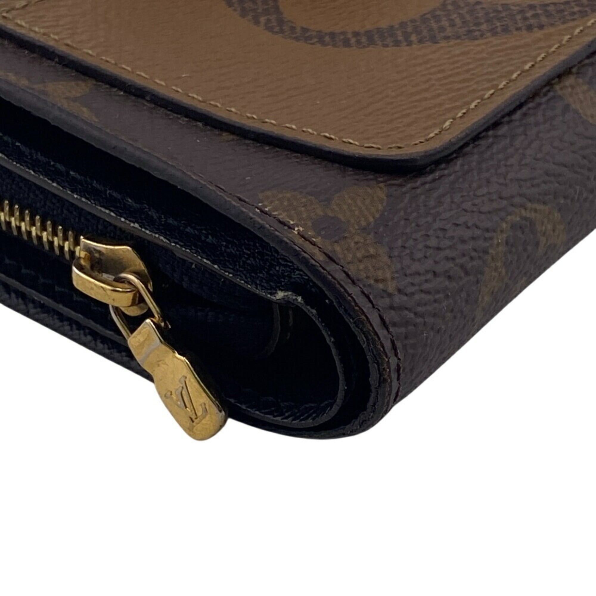LOUIS VUITTON M69432 Portefeuille Juliette Monogram Reverse Bi-fold Wallet, Brown