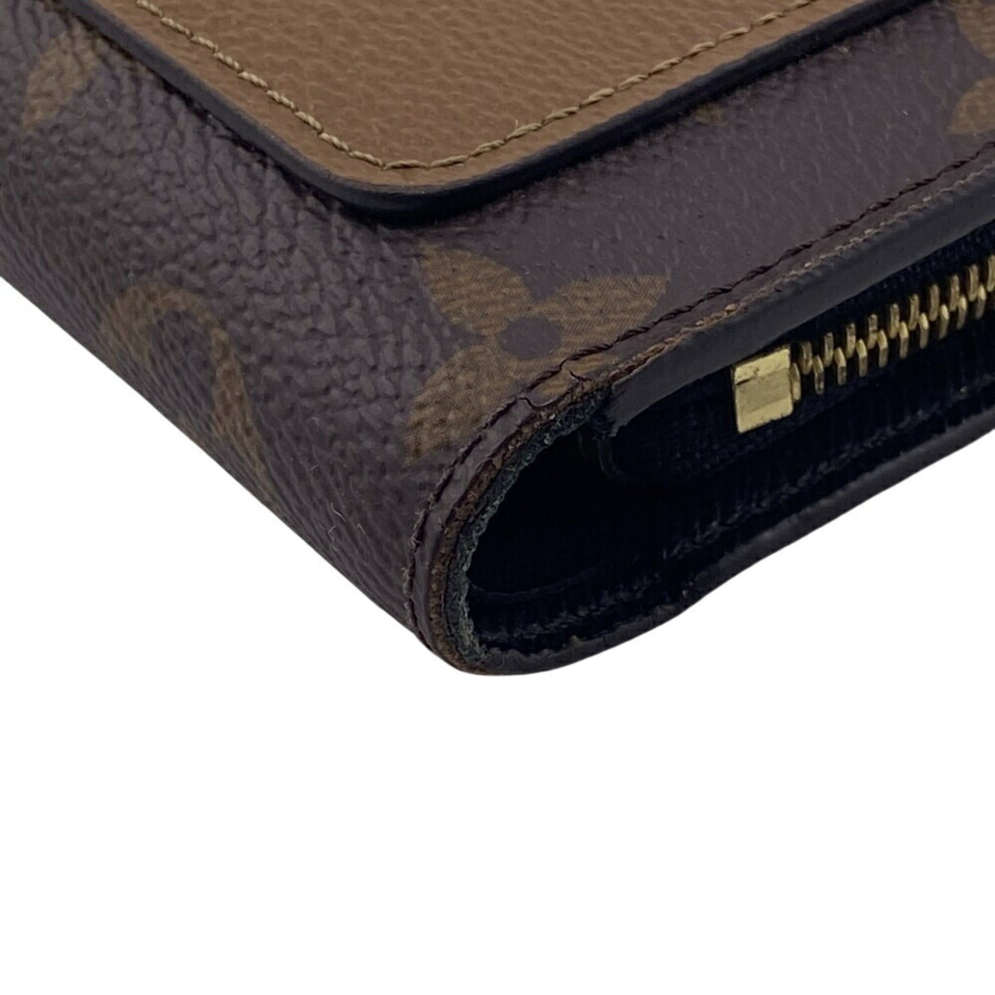 LOUIS VUITTON M69432 Portefeuille Juliette Monogram Reverse Bi-fold Wallet, Brown