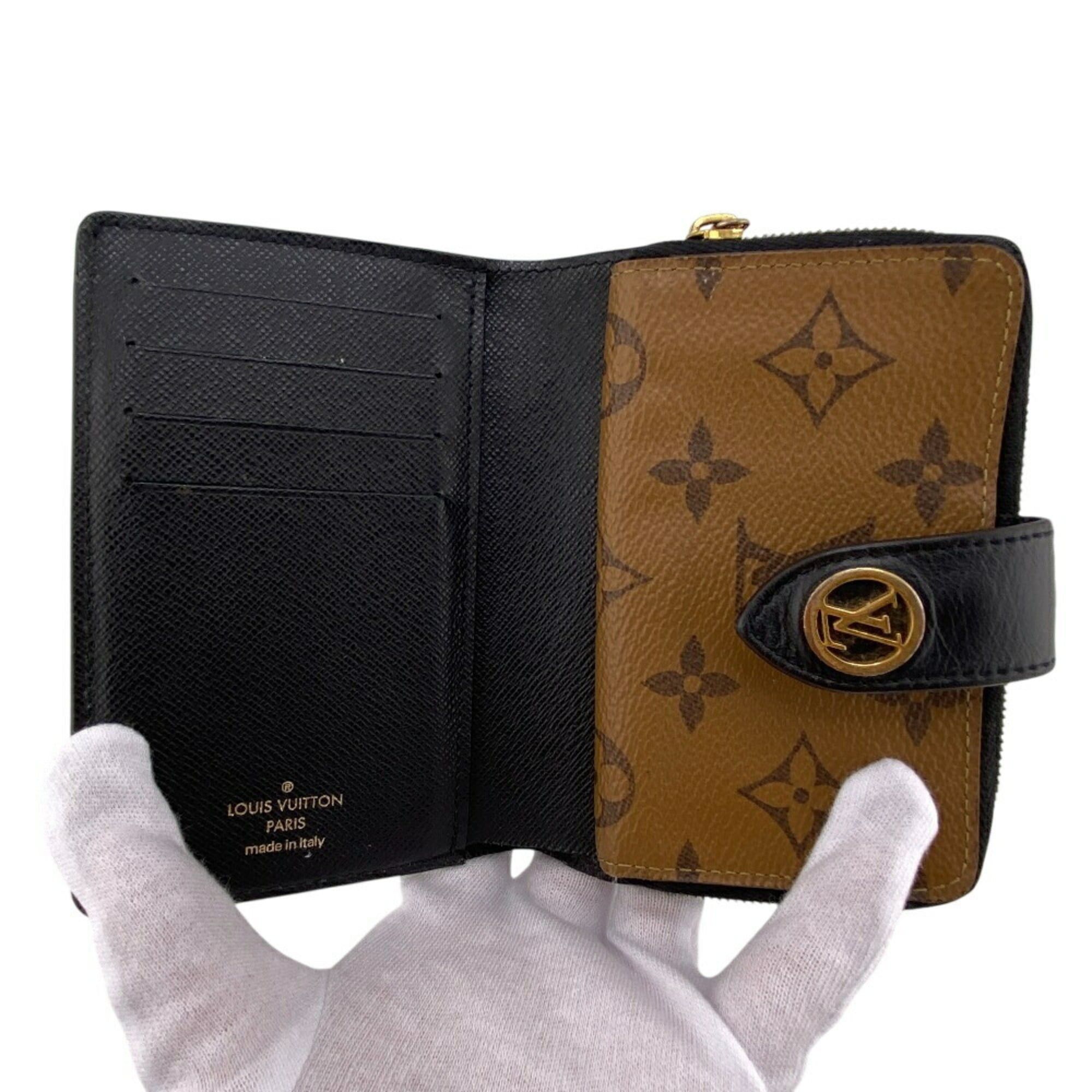 LOUIS VUITTON M69432 Portefeuille Juliette Monogram Reverse Bi-fold Wallet, Brown