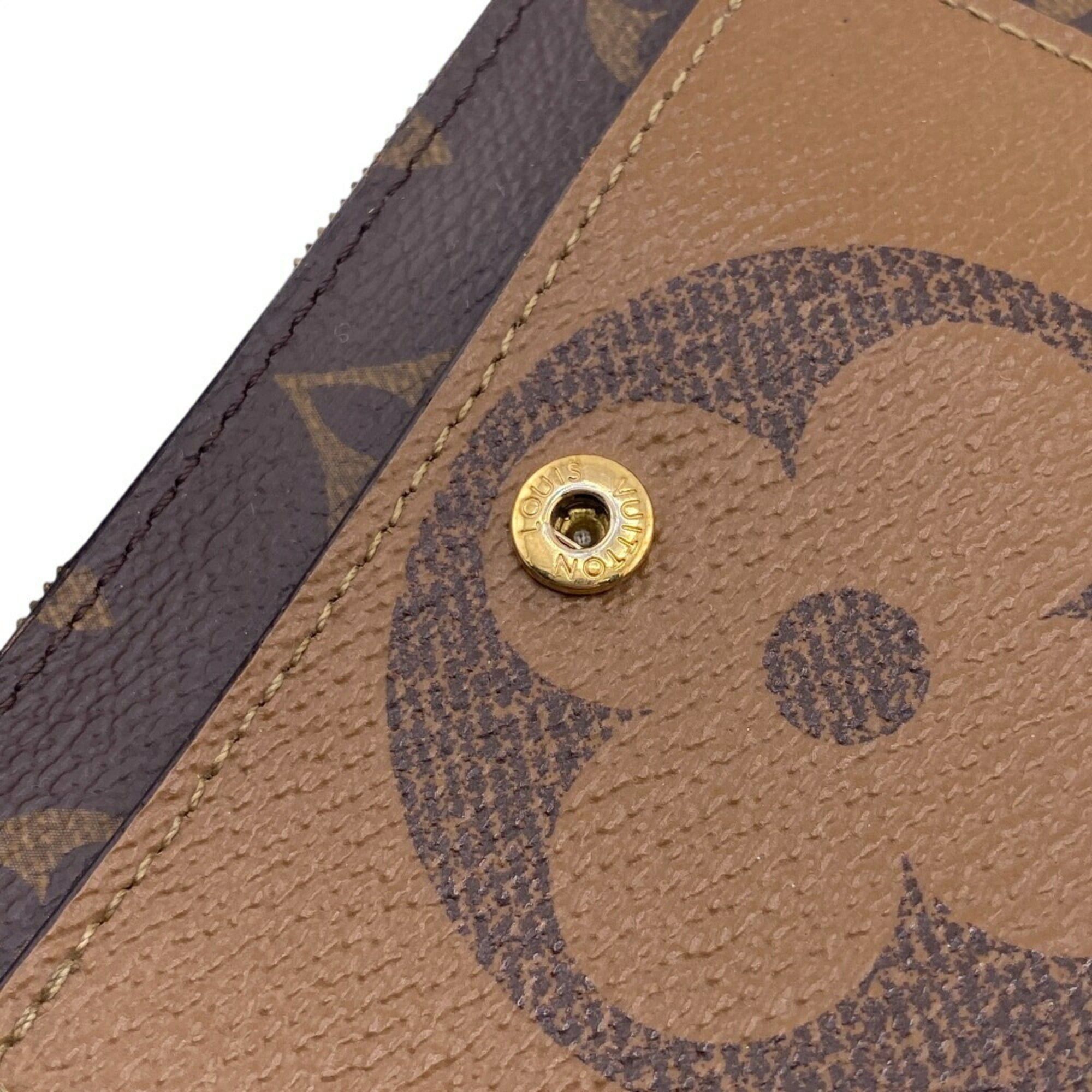 LOUIS VUITTON M69432 Portefeuille Juliette Monogram Reverse Bi-fold Wallet, Brown