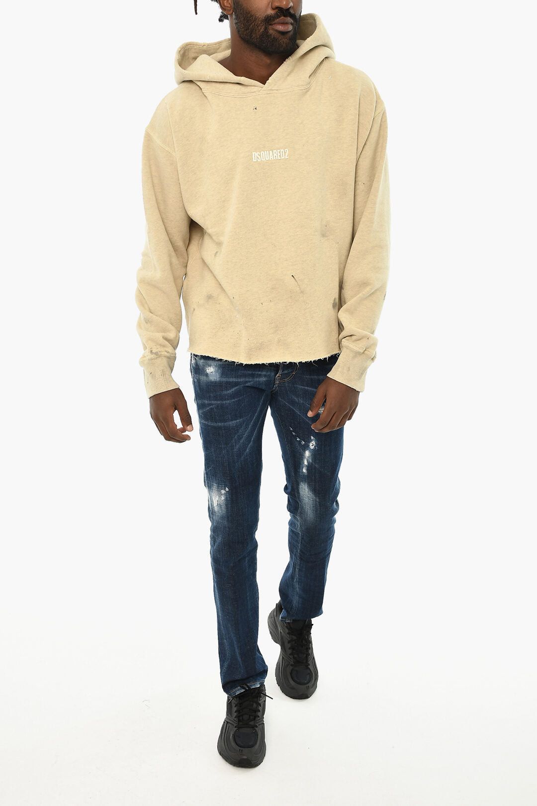 Dsquared2 Vintage-Effect Cotton Hoodie Size US M / EU 48-50 / 2 - 4 Thumbnail