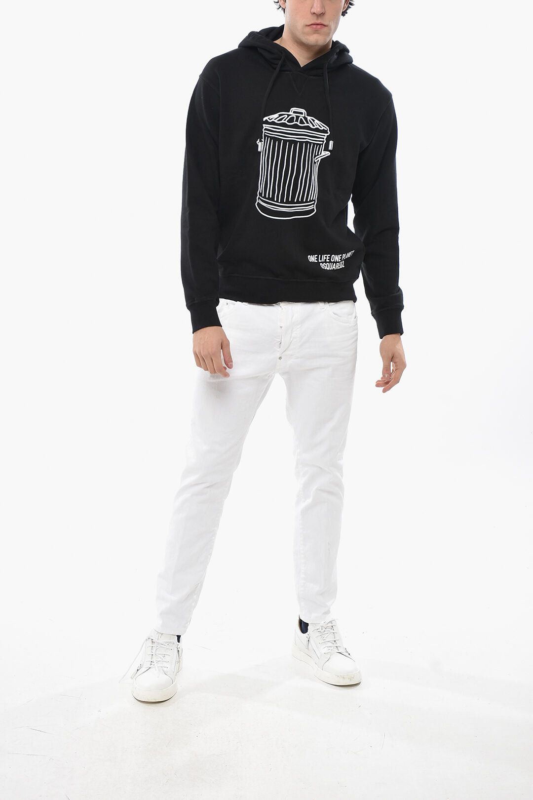 Dsquared2 Hoodie TRASH with Print Size US M / EU 48-50 / 2 - 4 Thumbnail