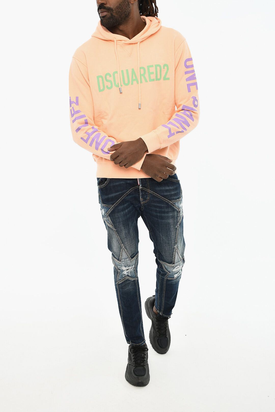 Dsquared2 Cotton Hoodie with Contrast Logo Size US M / EU 48-50 / 2 - 4 Thumbnail