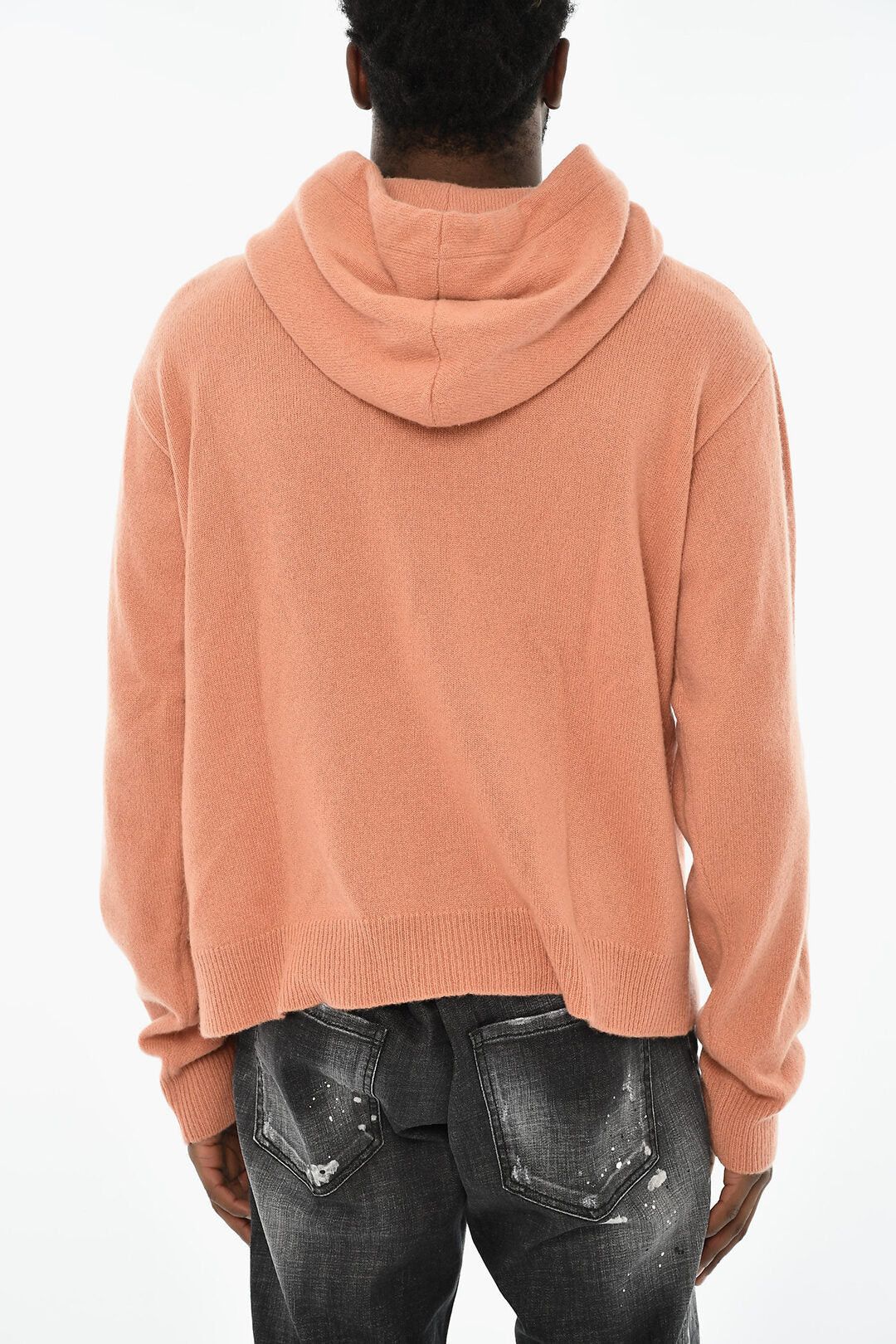 Dsquared2 Hooded Cashmere Sweater with Patch Pockets Size US M / EU 48-50 / 2 - 2 Thumbnail