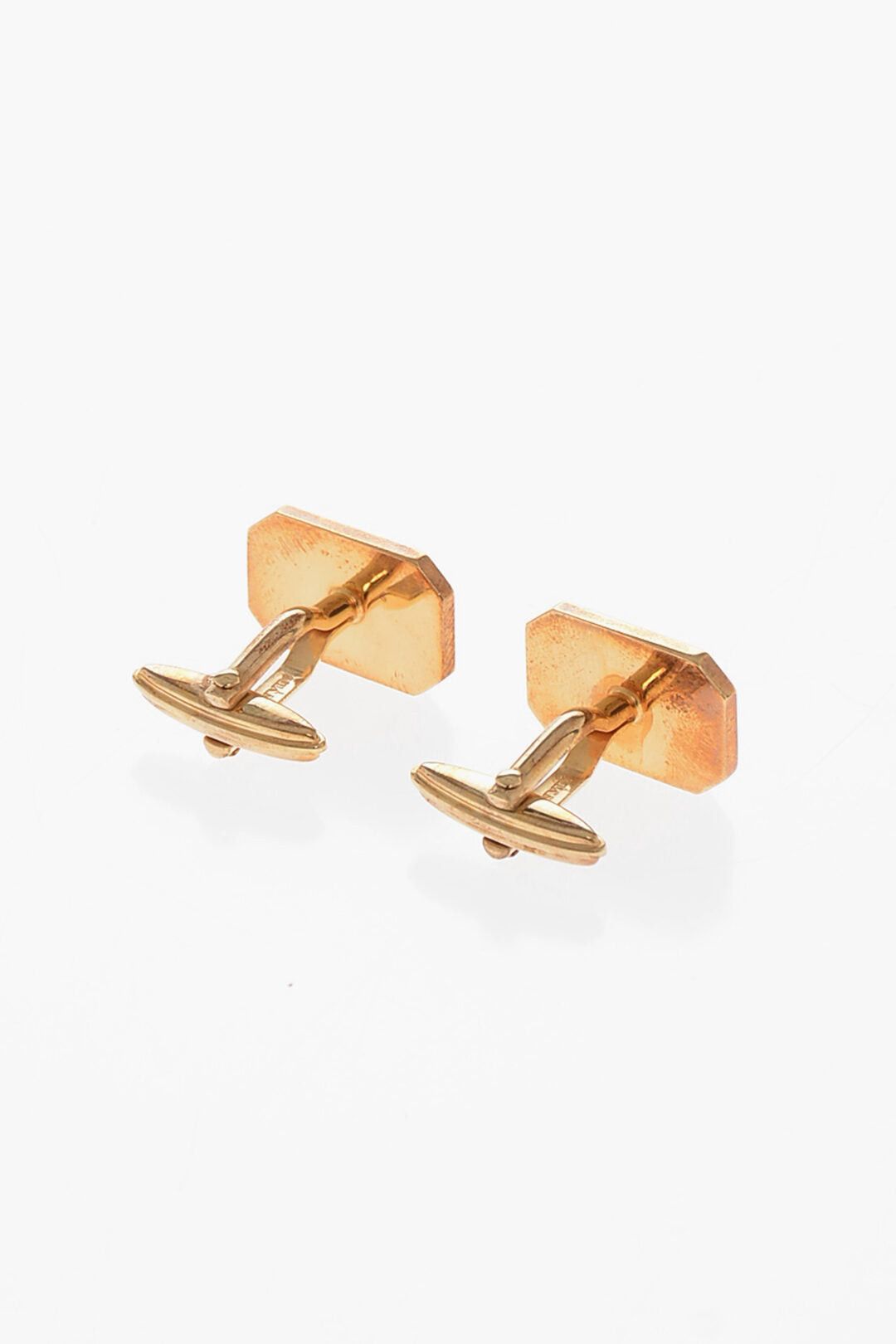 Lanvin Logo Cufflinks with Gold Finish Size ONE SIZE - 2 Thumbnail