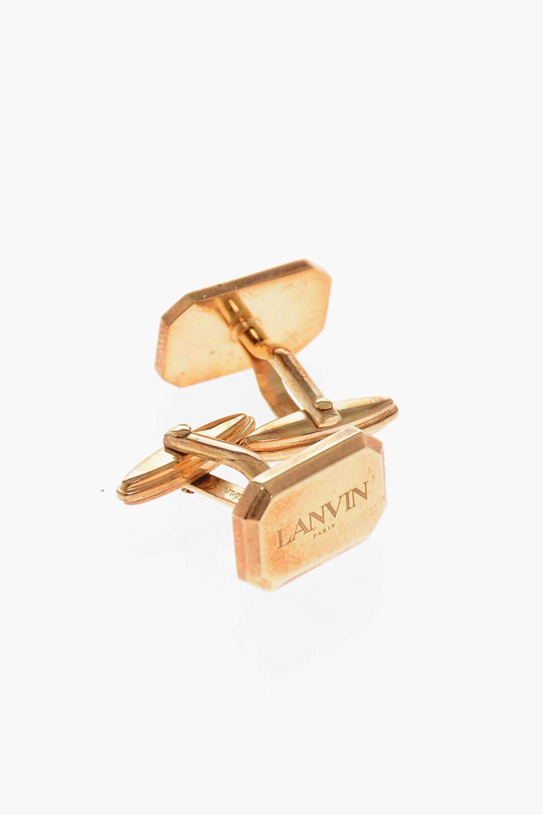 Lanvin Logo Cufflinks with Gold Finish Size ONE SIZE - 3 Thumbnail