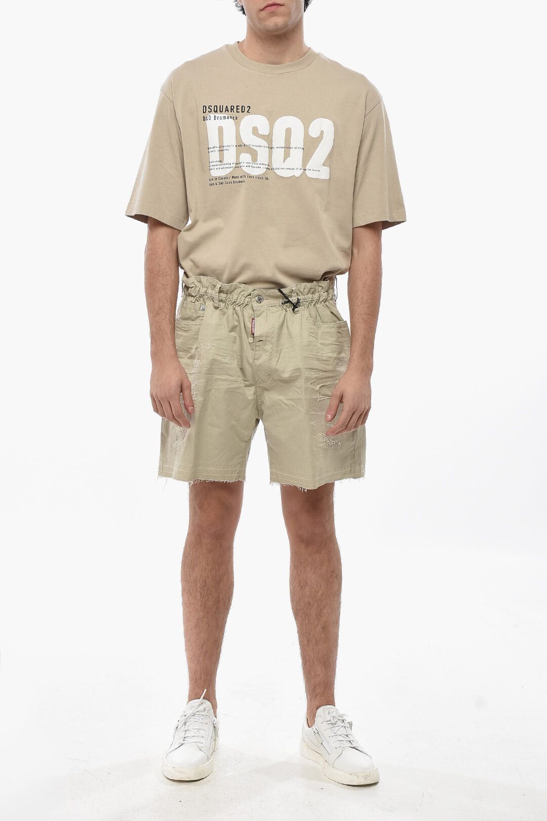 Dsquared2 Cotton Shorts with Distressed Effect Size US 33 - 4 Thumbnail