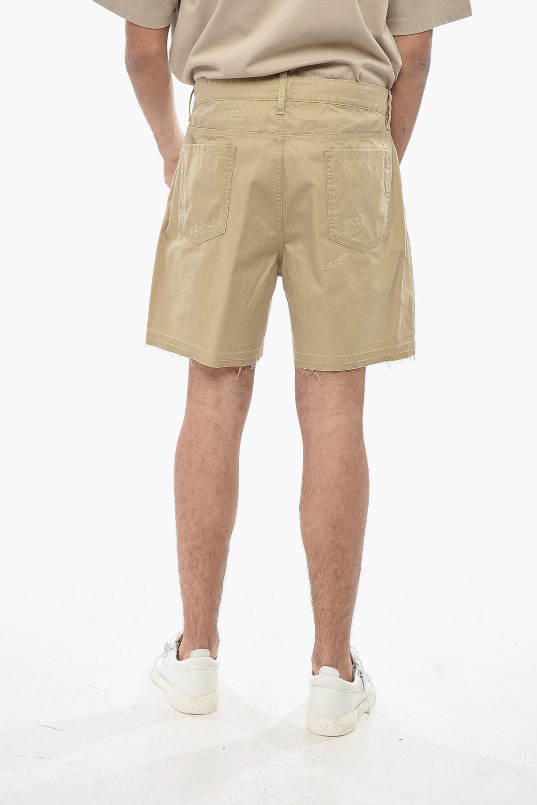Dsquared2 Distressed Cotton Shorts Size US 31 - 2 Thumbnail