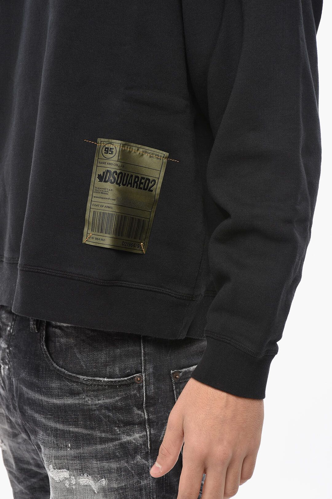 Dsquared2 Cotton-Fleece Hoodie With Logo Patch Size US XXL / EU 58 / 5 - 3 Thumbnail