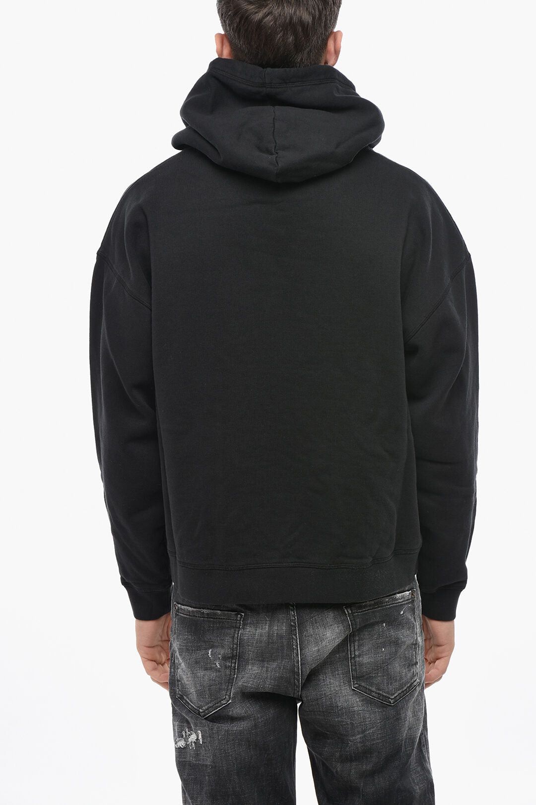Dsquared2 Cotton-Fleece Hoodie With Logo Patch Size US L / EU 52-54 / 3 - 2 Thumbnail